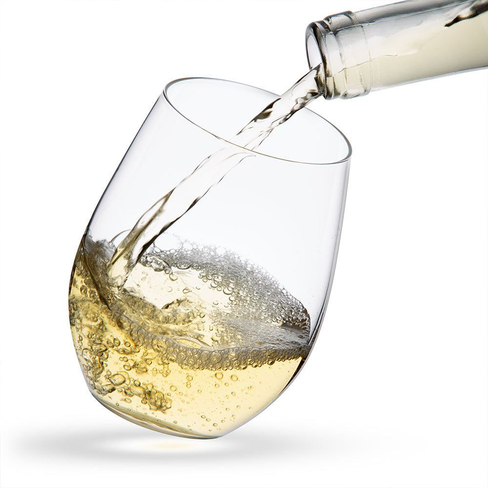joyjolt-lancia-crystal-wine-decanter-set-40-oz-decanter-4-stemless-glasses image 6