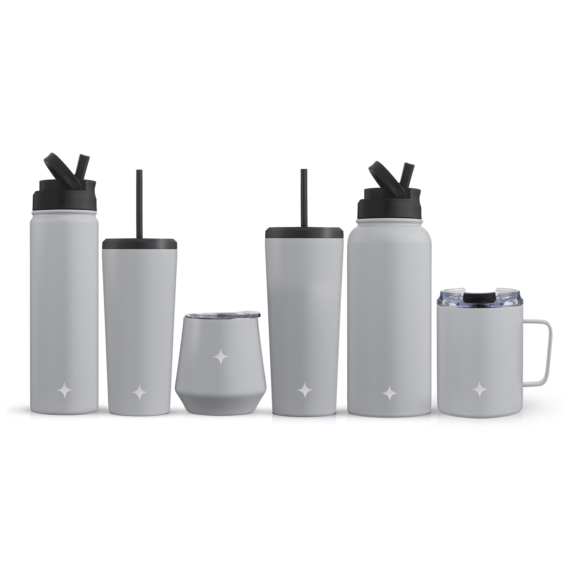 joyjolt-hydration-set-4-piece-stainless-steel-water-bottle-bundle image 2