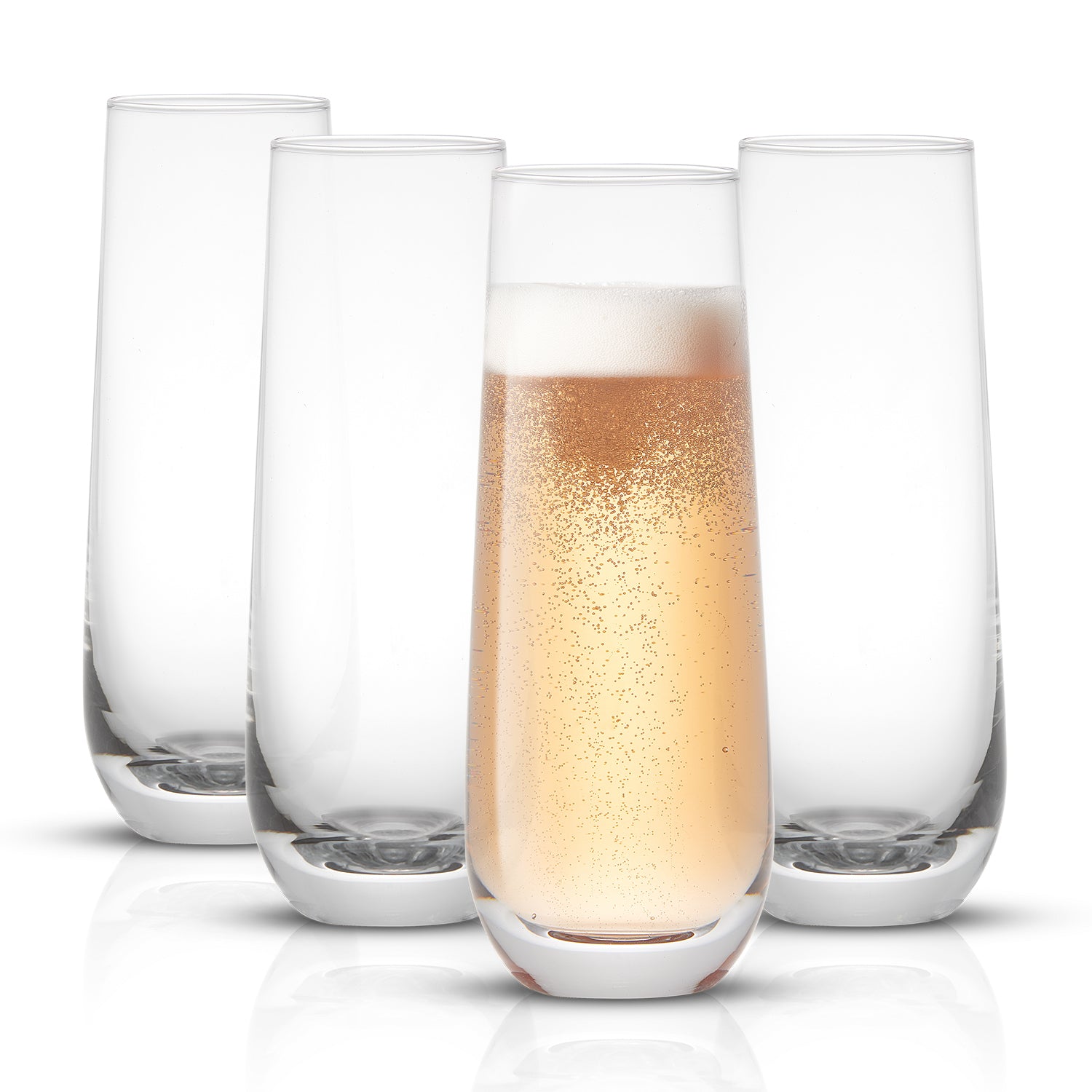 joyjolt-milo-stemless-champagne-flute-glasses-set-of-4-9-5-oz image 1