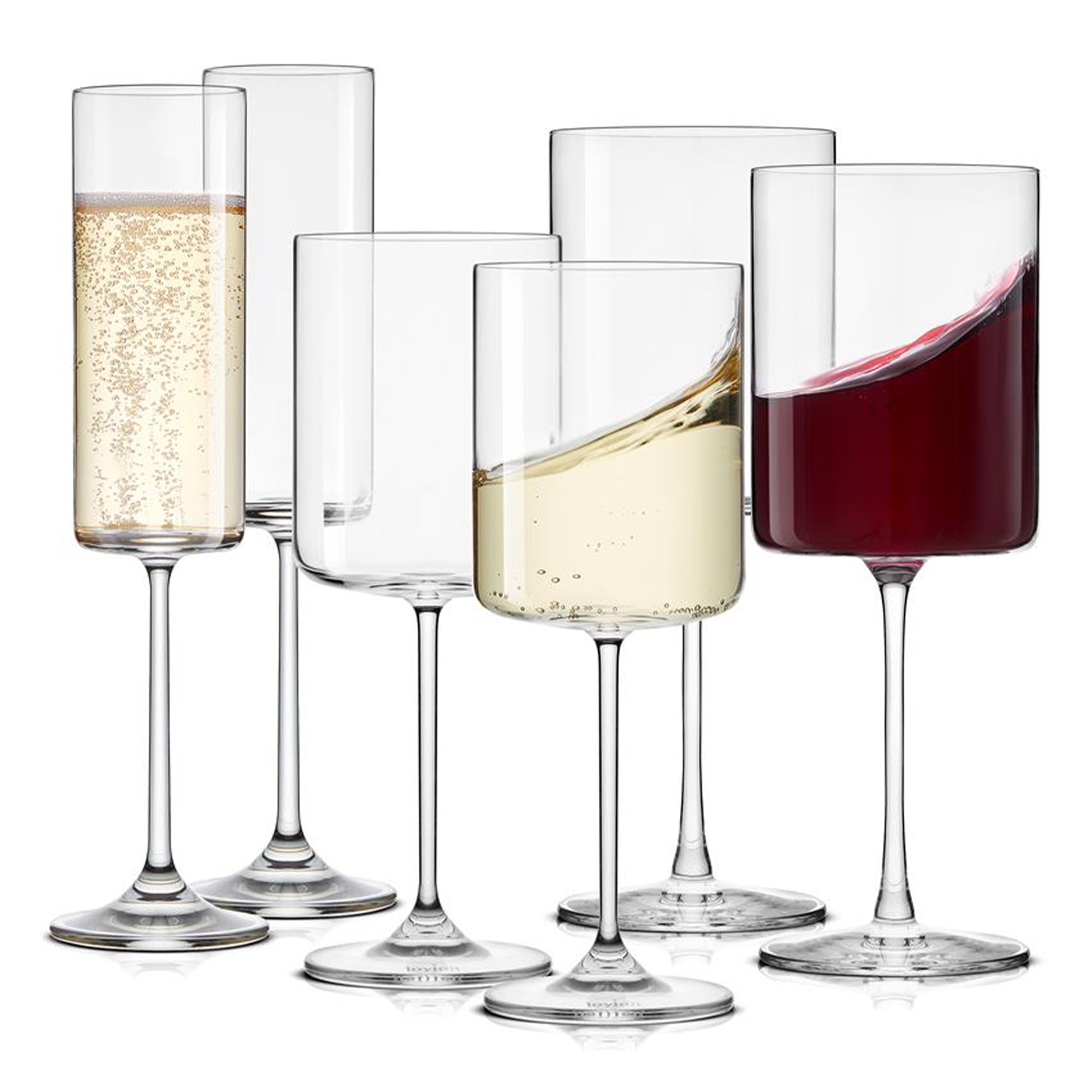 joyjolt-claire-stemware-bundle-set-of-wine-and-champagne-glasses image 1