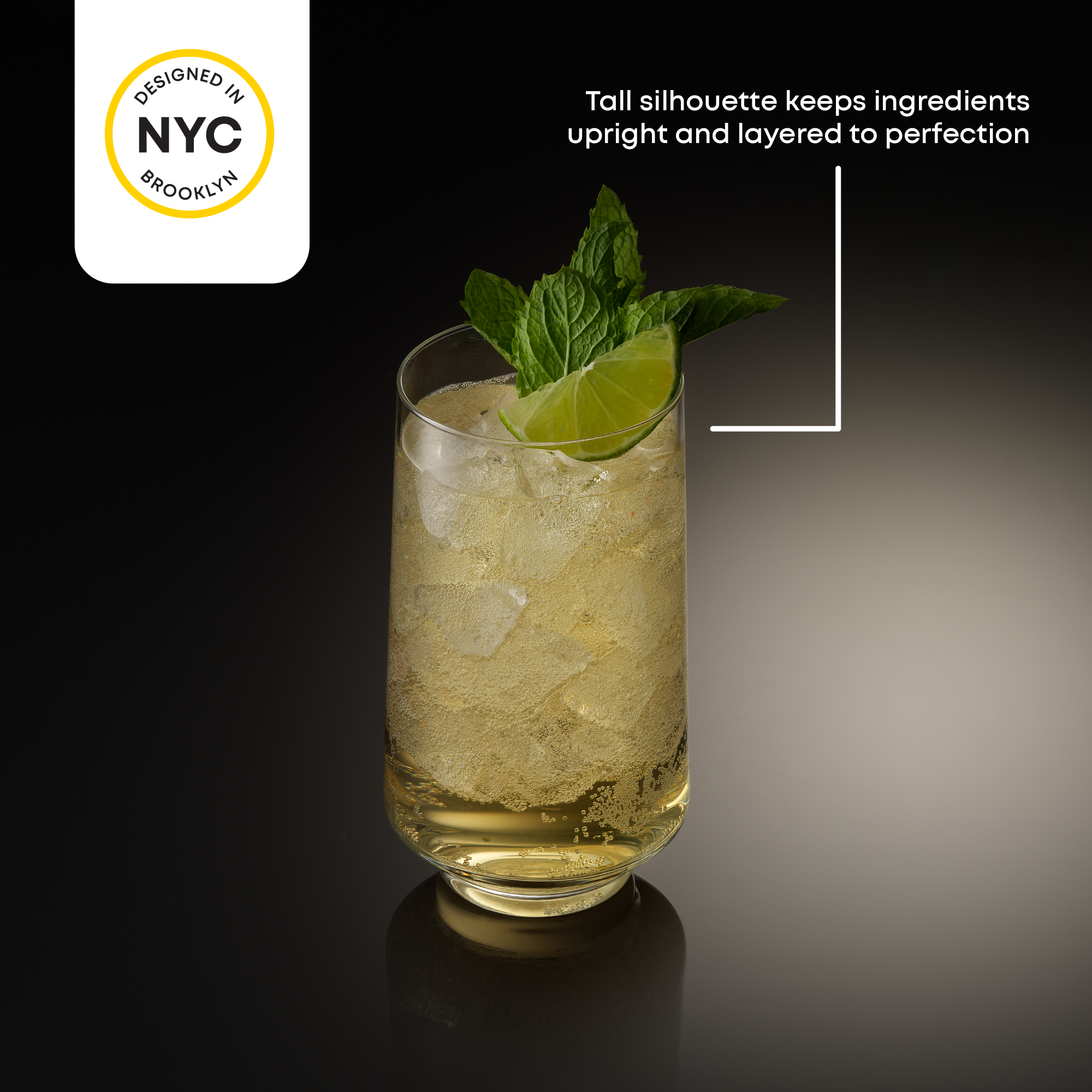 joyjolt-sidney-highball-glasses-set-of-4-16-oz-each image 2