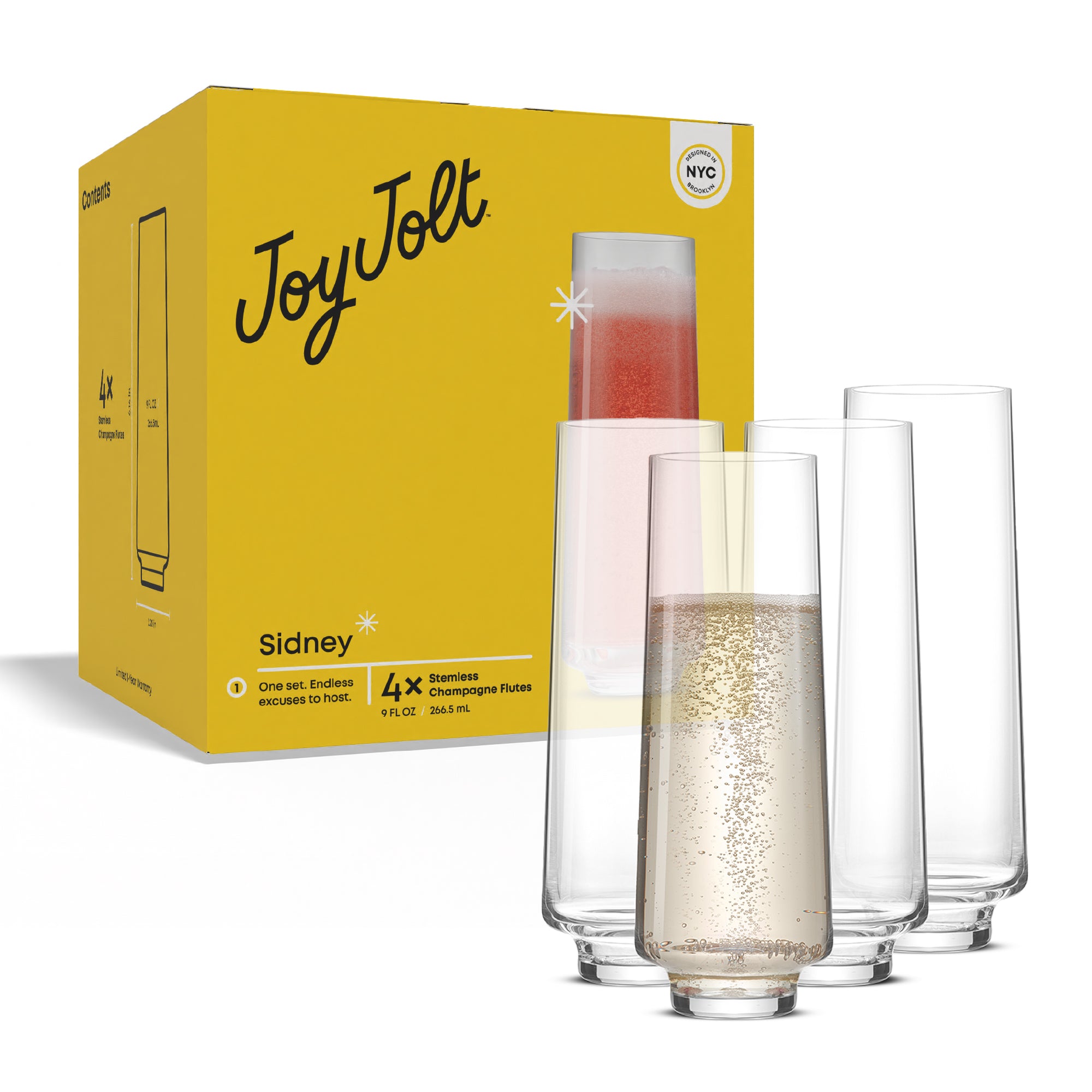 joyjolt-sidney-stemless-champagne-flutes-set-of-4-9-oz-lead-free-crystal image 7