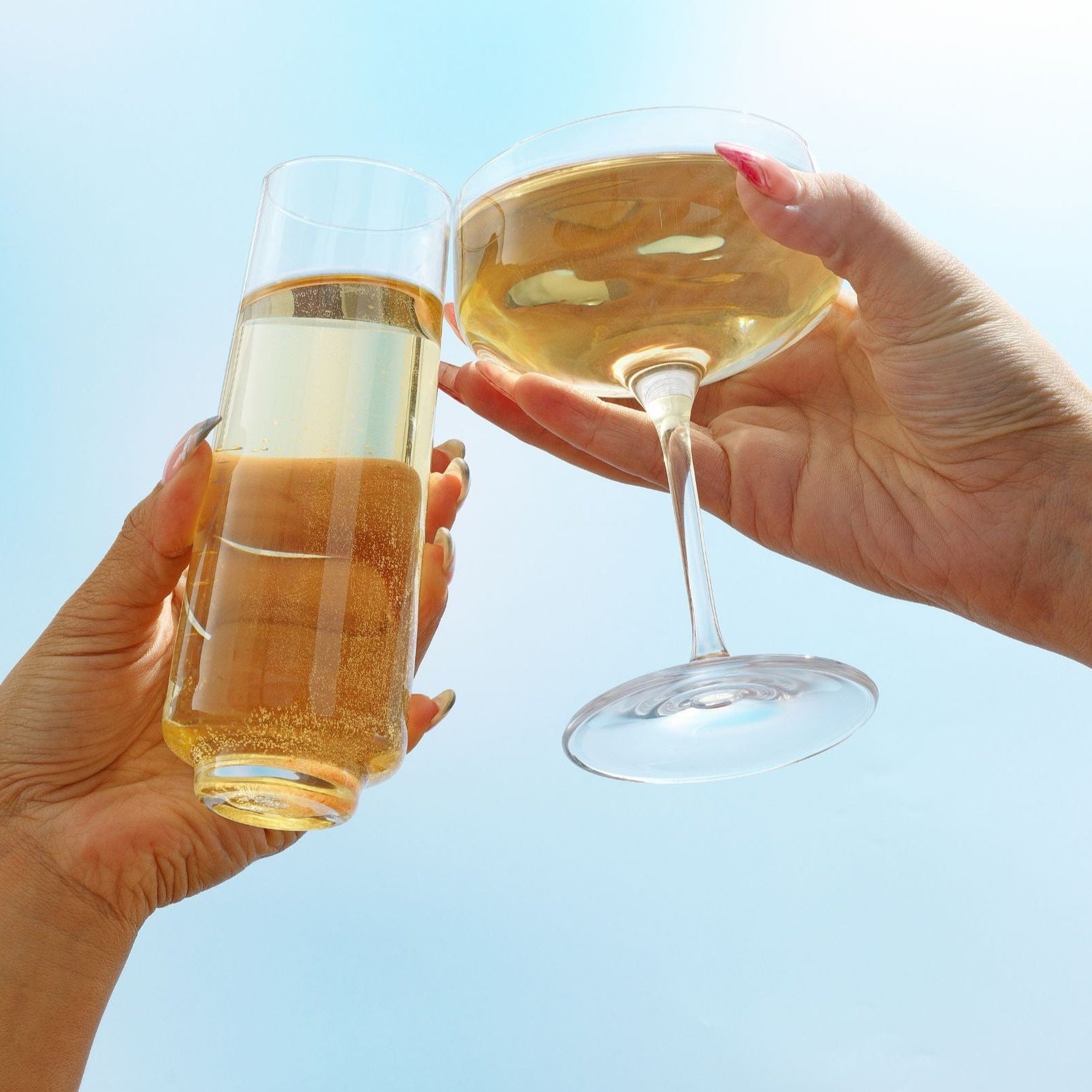joyjolt-sidney-stemless-champagne-flutes-set-of-4-9-oz-lead-free-crystal image 4
