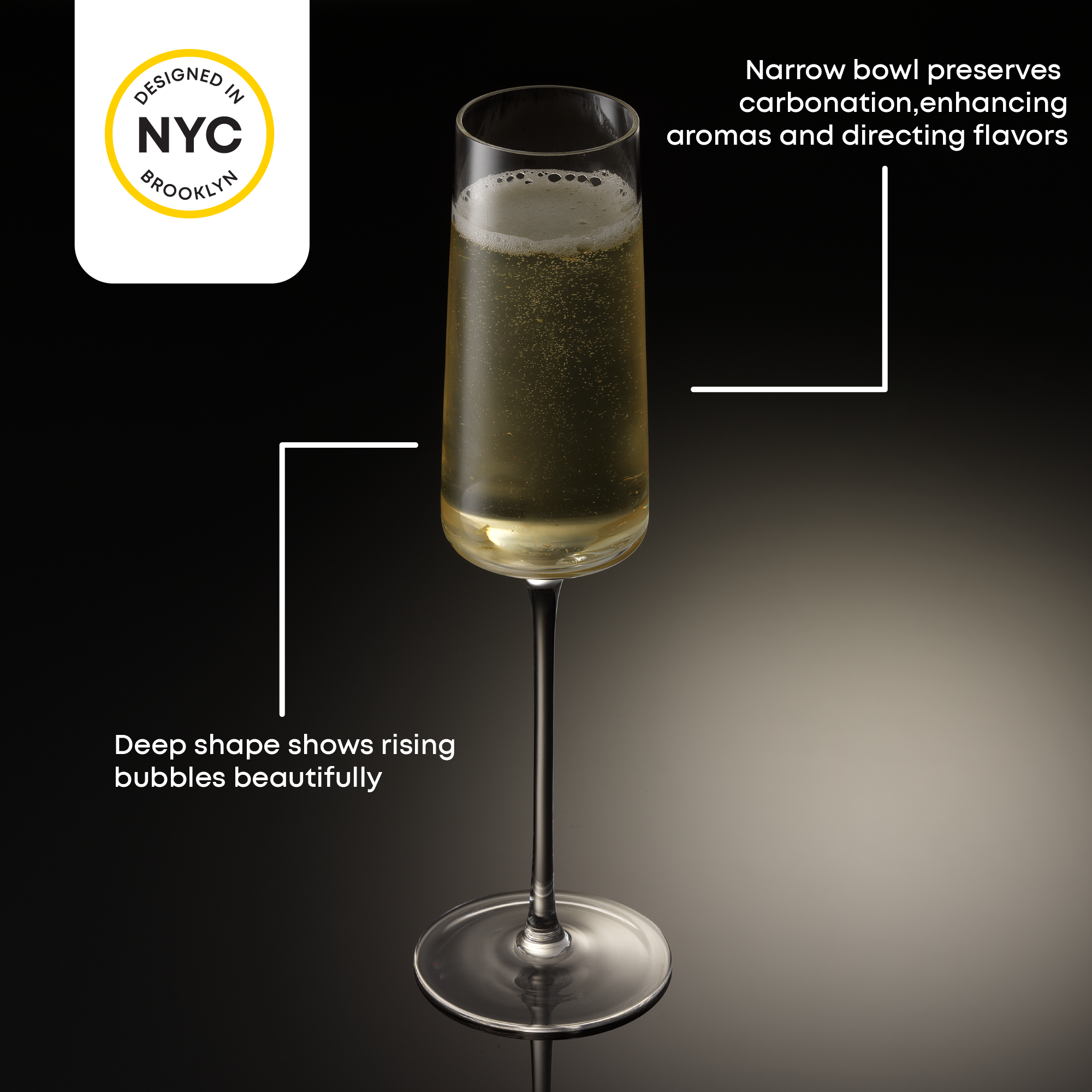 joyjolt-sidney-champagne-flutes-set-of-4-7-oz-lead-free-crystal image 2
