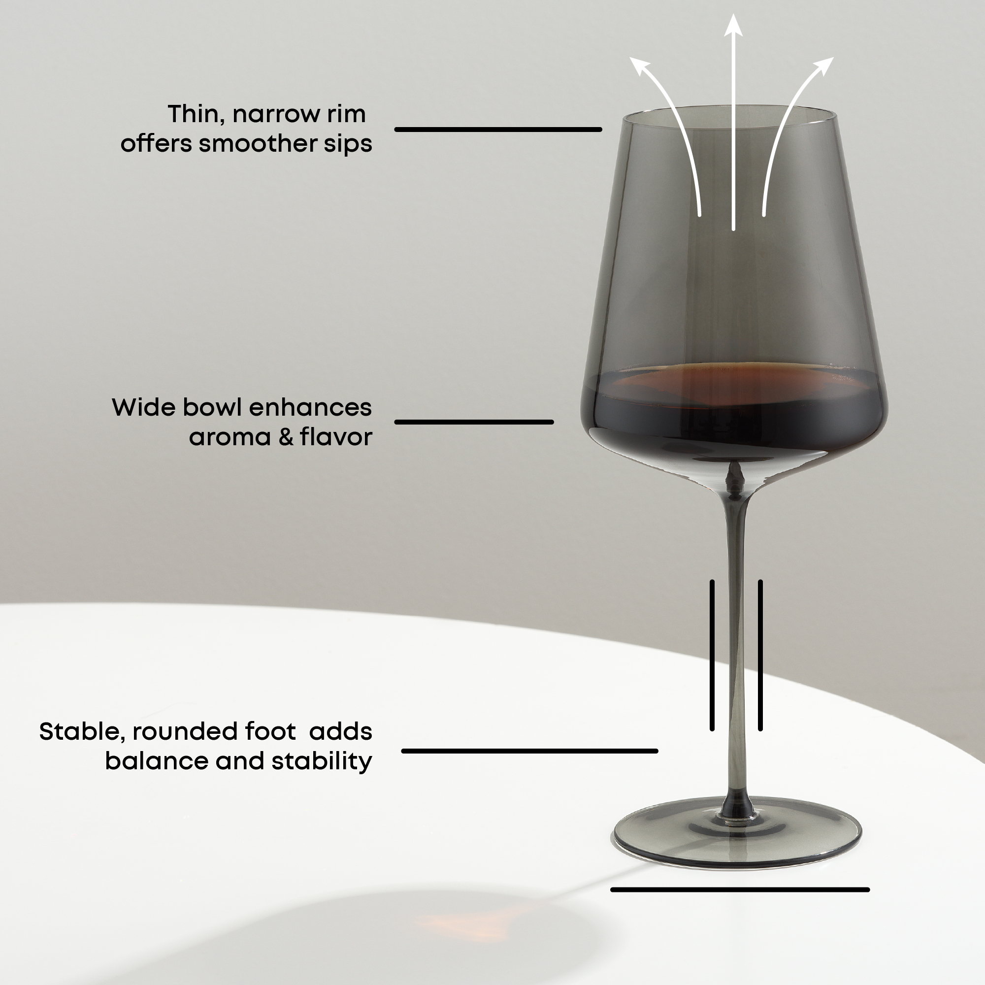 joyjolt-sidney-16-piece-smoke-stemware-entertaining-set image 4