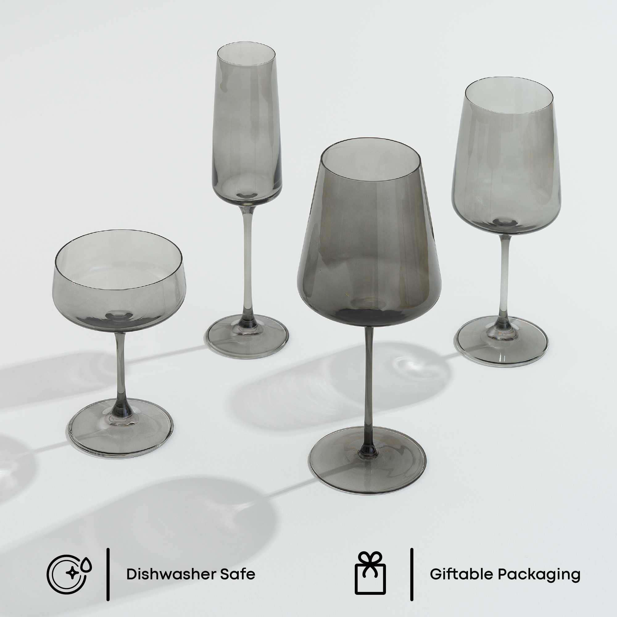 joyjolt-sidney-16-piece-smoke-stemware-entertaining-set image 2
