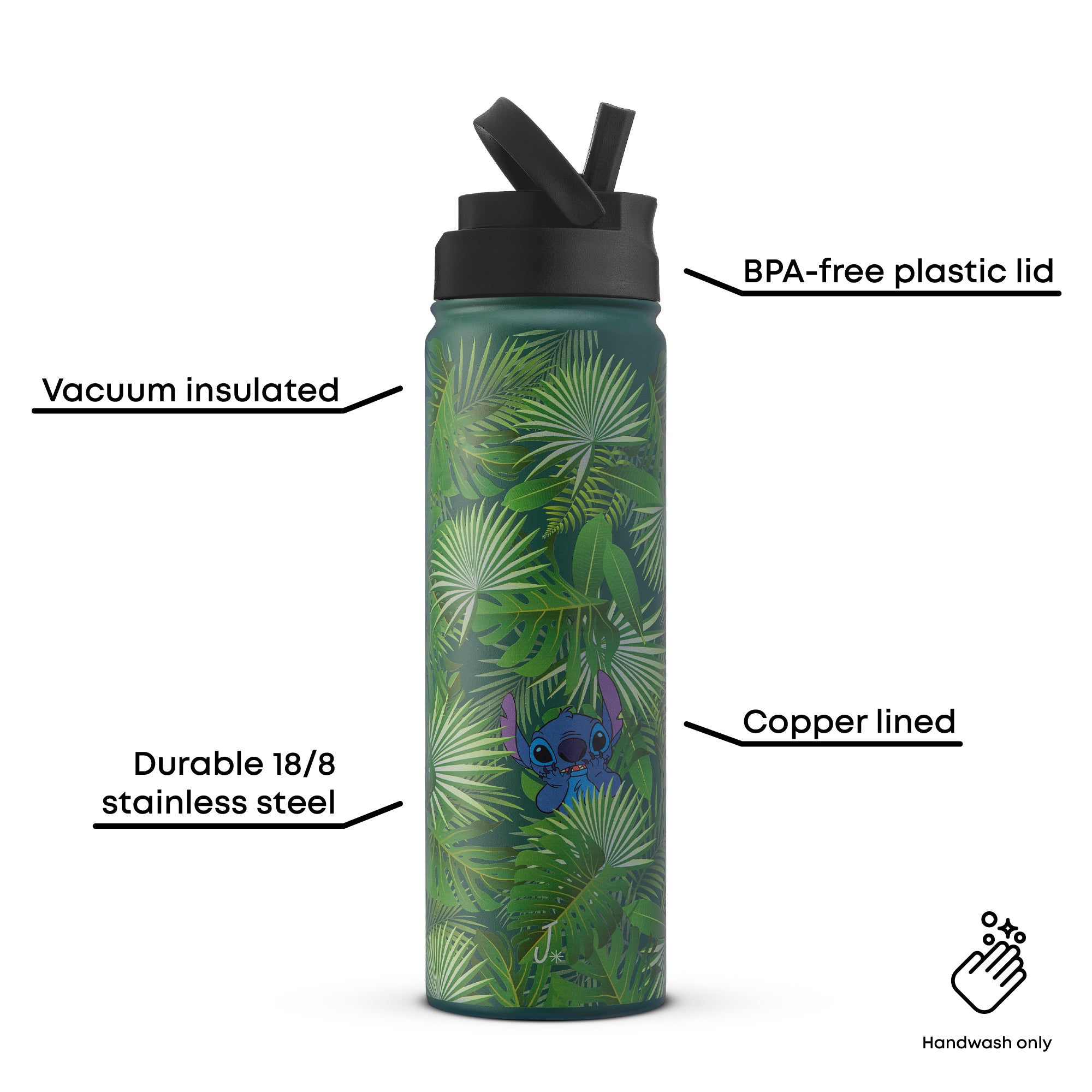 joyjolt-disney-stitch-a-boo-stainless-steel-water-bottle-22-oz-with-flip-straw-l image 3