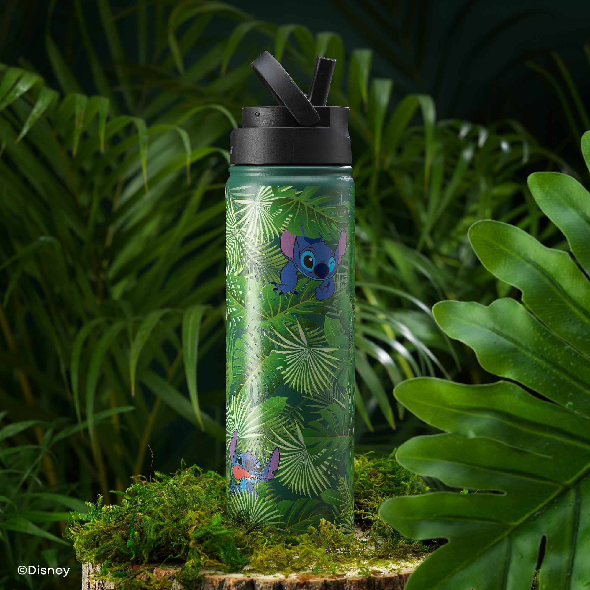 joyjolt-disney-stitch-a-boo-stainless-steel-water-bottle-22-oz-with-flip-straw-l image 6