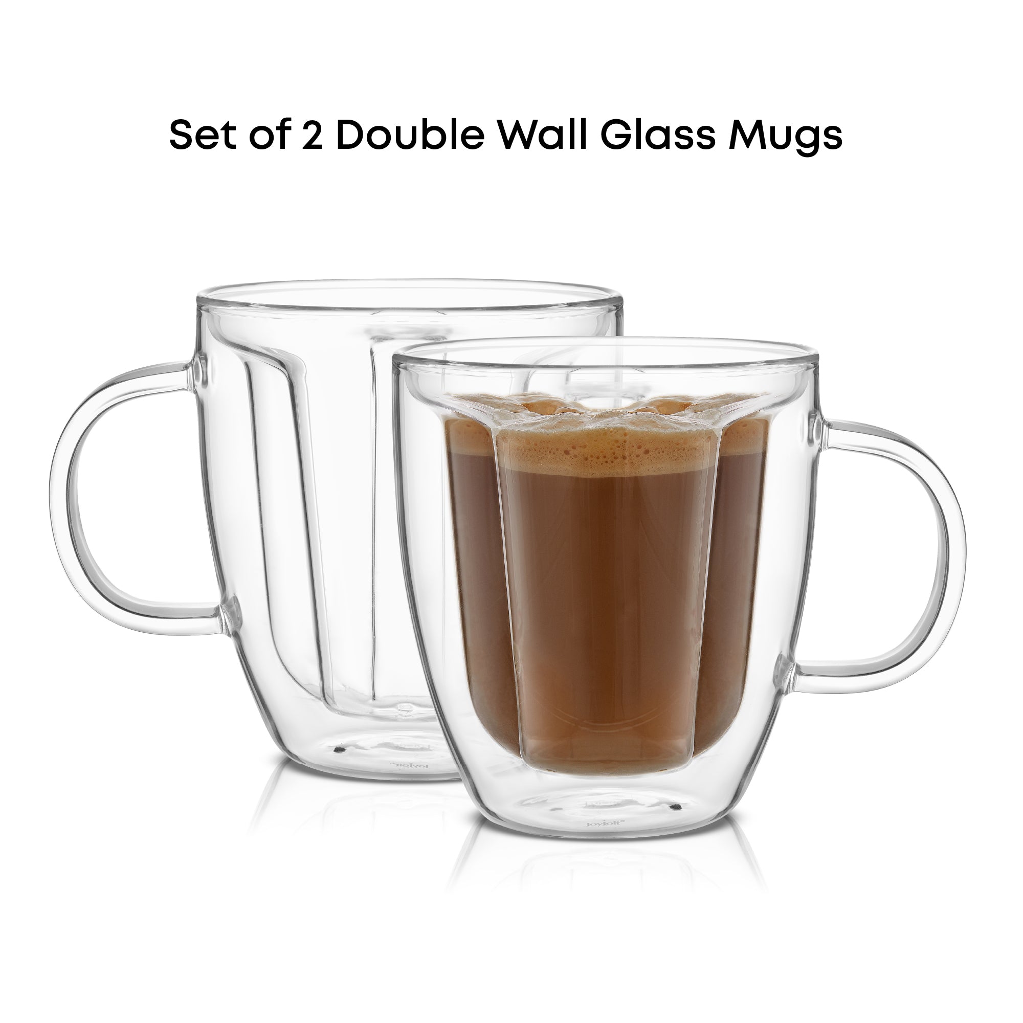 joyjolt-disney-mickey-mouse-3d-double-wall-glass-mugs-set-of-2-10-oz-insulated-c image 5