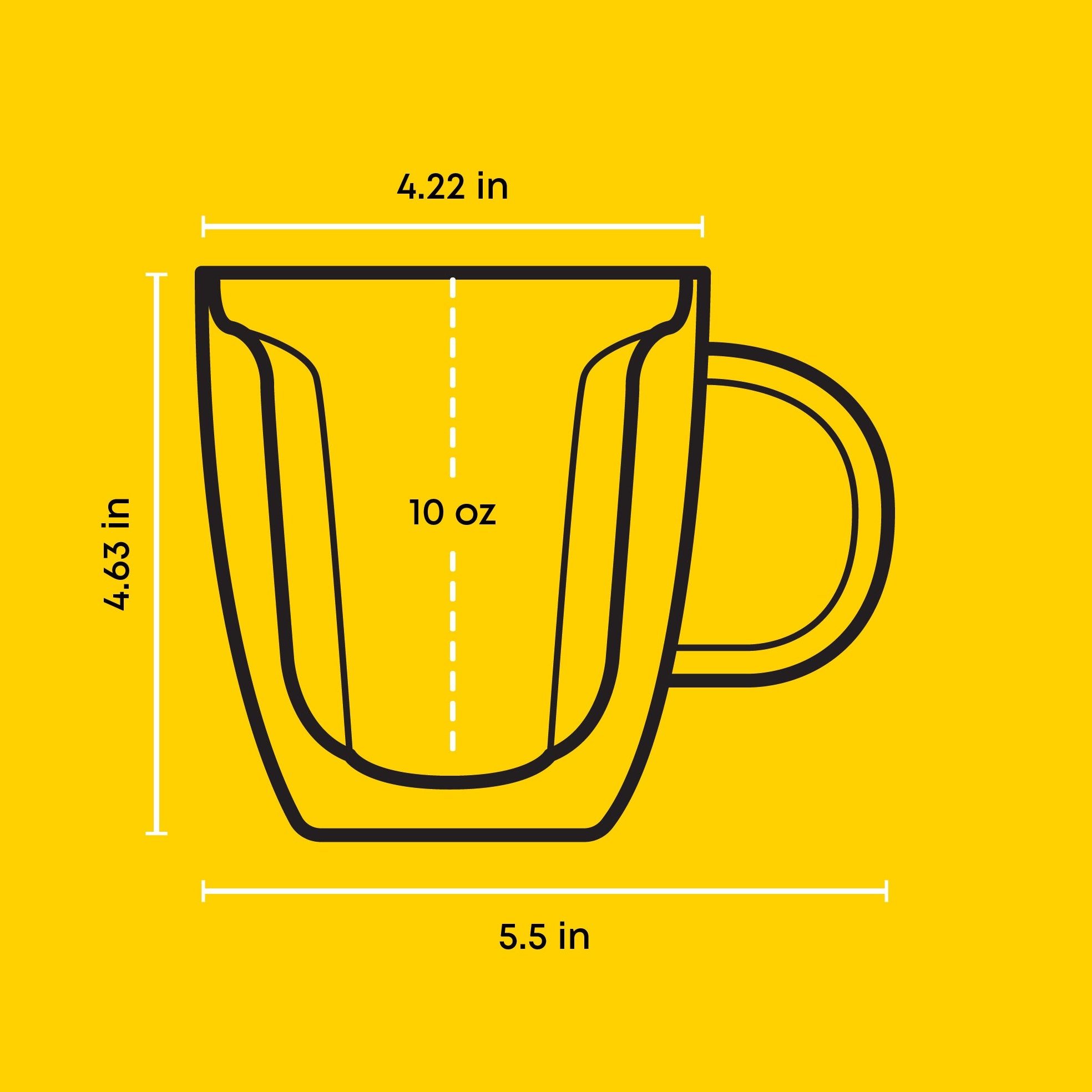 joyjolt-disney-mickey-mouse-3d-double-wall-glass-mugs-set-of-2-10-oz-insulated-c image 6