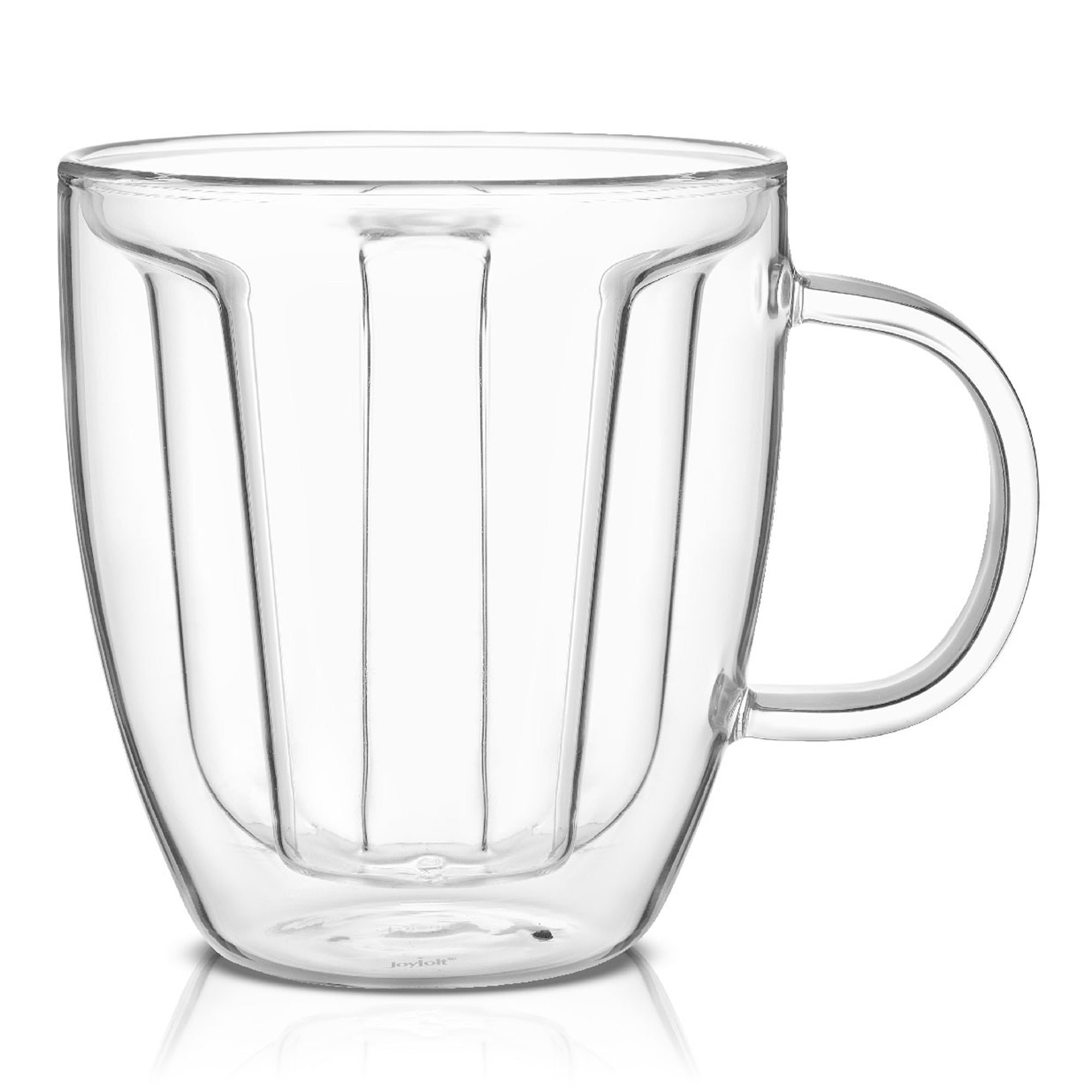 joyjolt-disney-mickey-mouse-3d-double-wall-glass-mugs-set-of-2-10-oz-insulated-c image 7