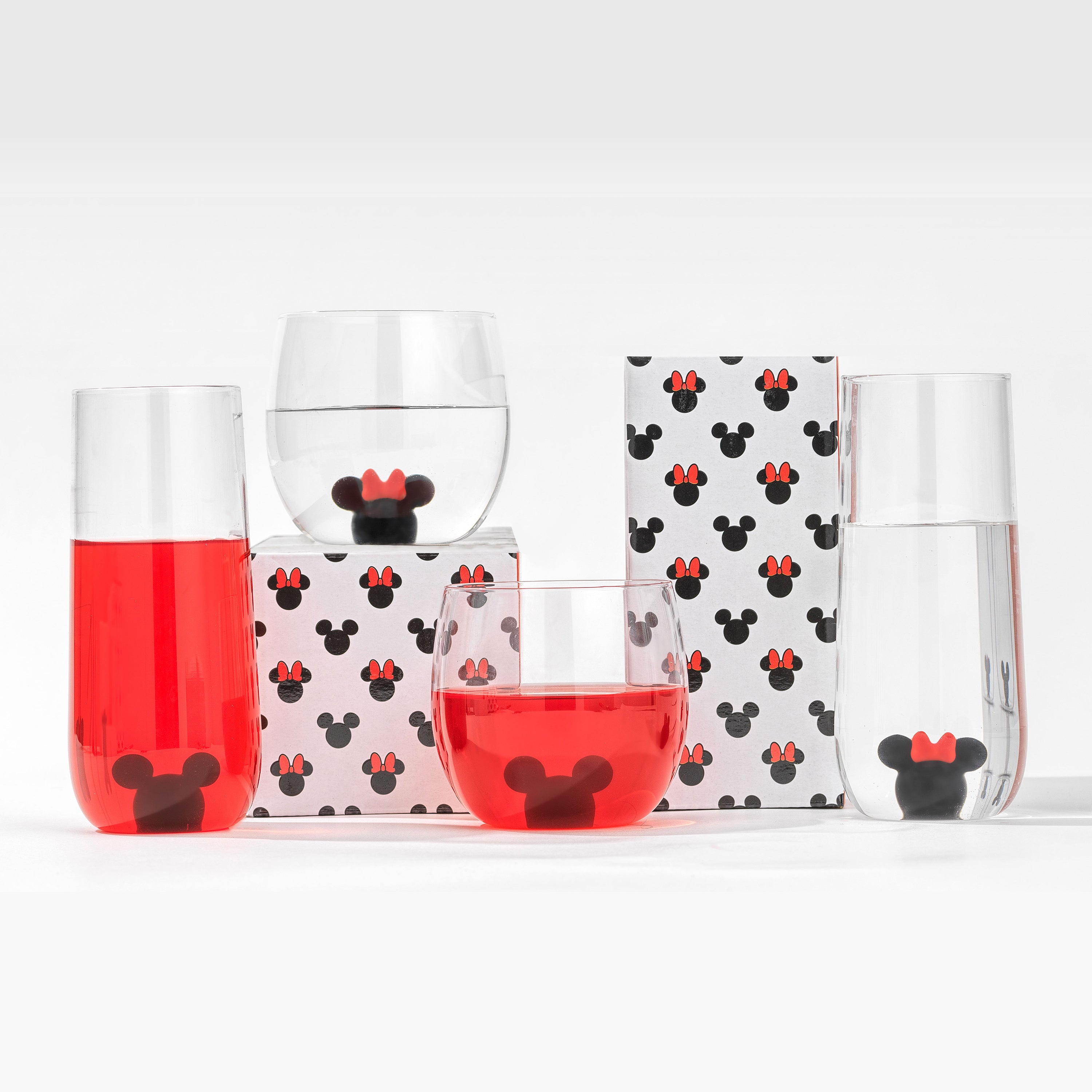 joyjolt-disney-mickey-minnie-3d-icon-short-glass-set-2-glasses-13-3-oz-each image 6