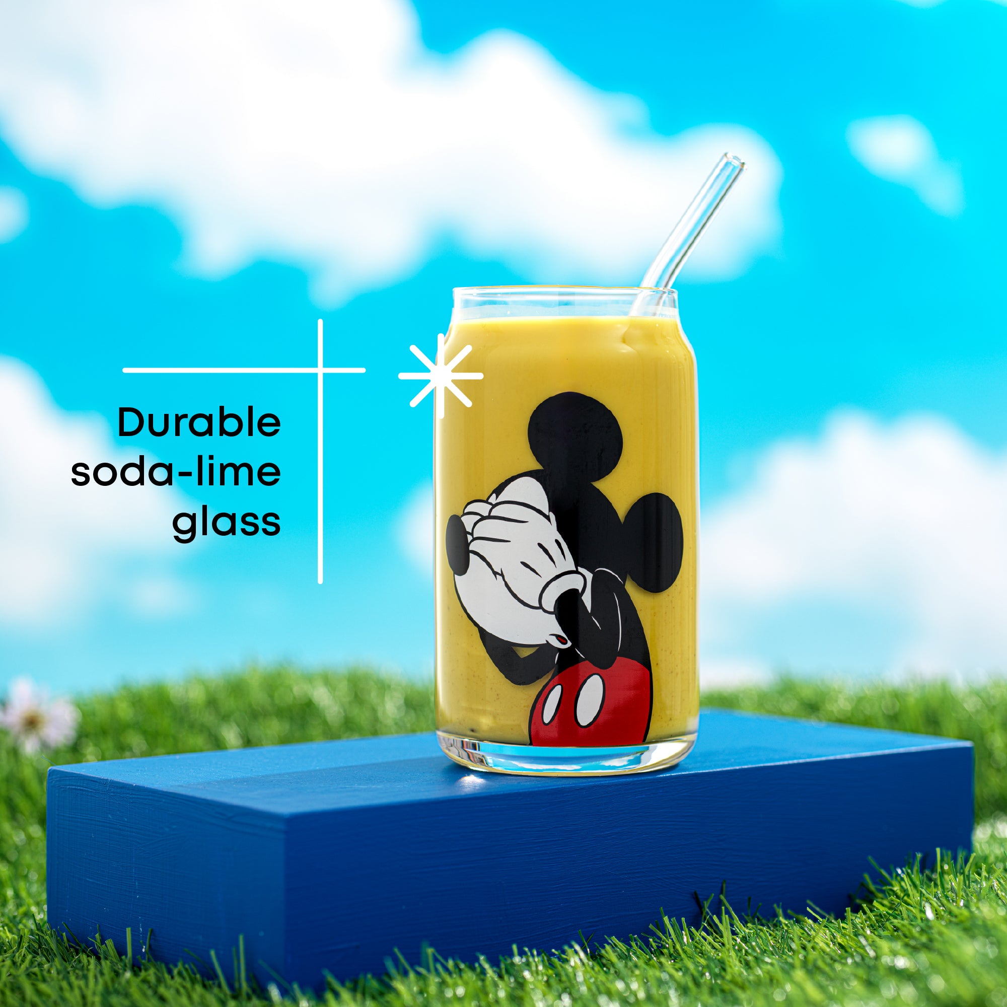 joyjolt-disney-mickey-mouse-friends-peek-a-boo-tumbler-glasses-set-of-4-14-oz-ea image 3