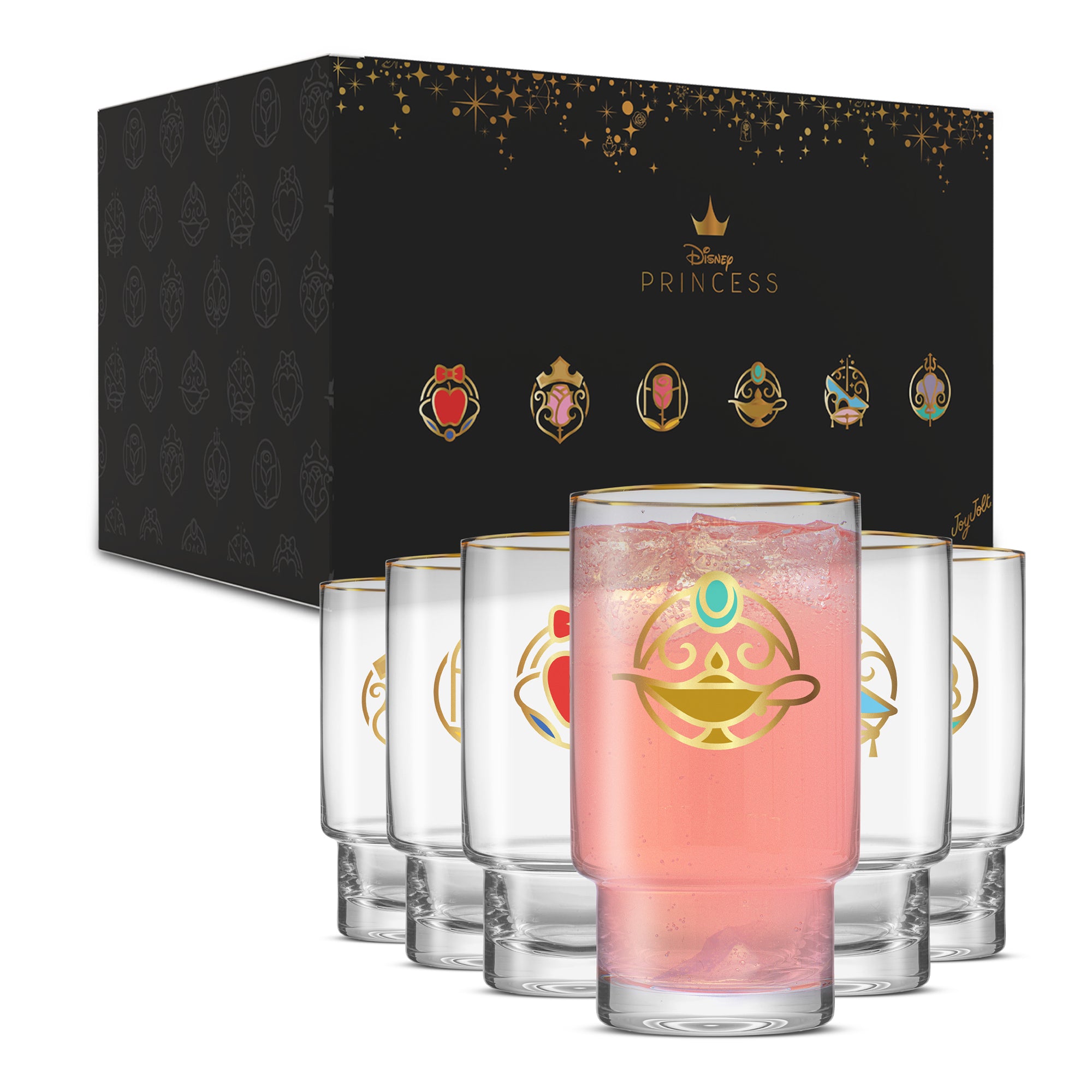 joyjolt-disney-princess-iconic-tall-drinking-glasses-set-of-6 image 8