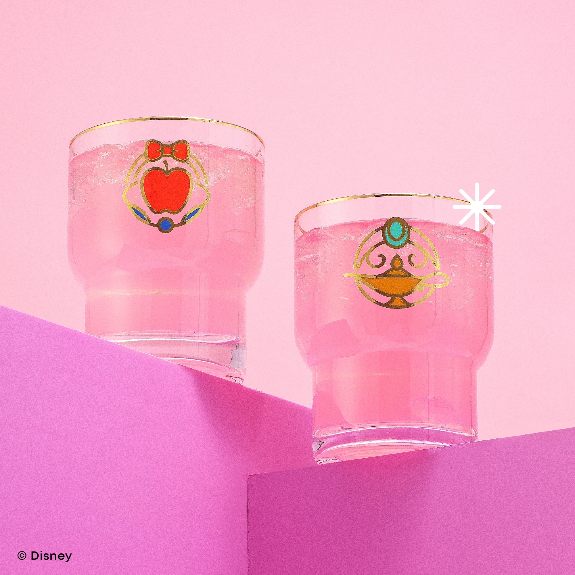 joyjolt-disney-princess-iconic-short-drinking-glasses-set-of-6-10-oz-borosilicat image 2