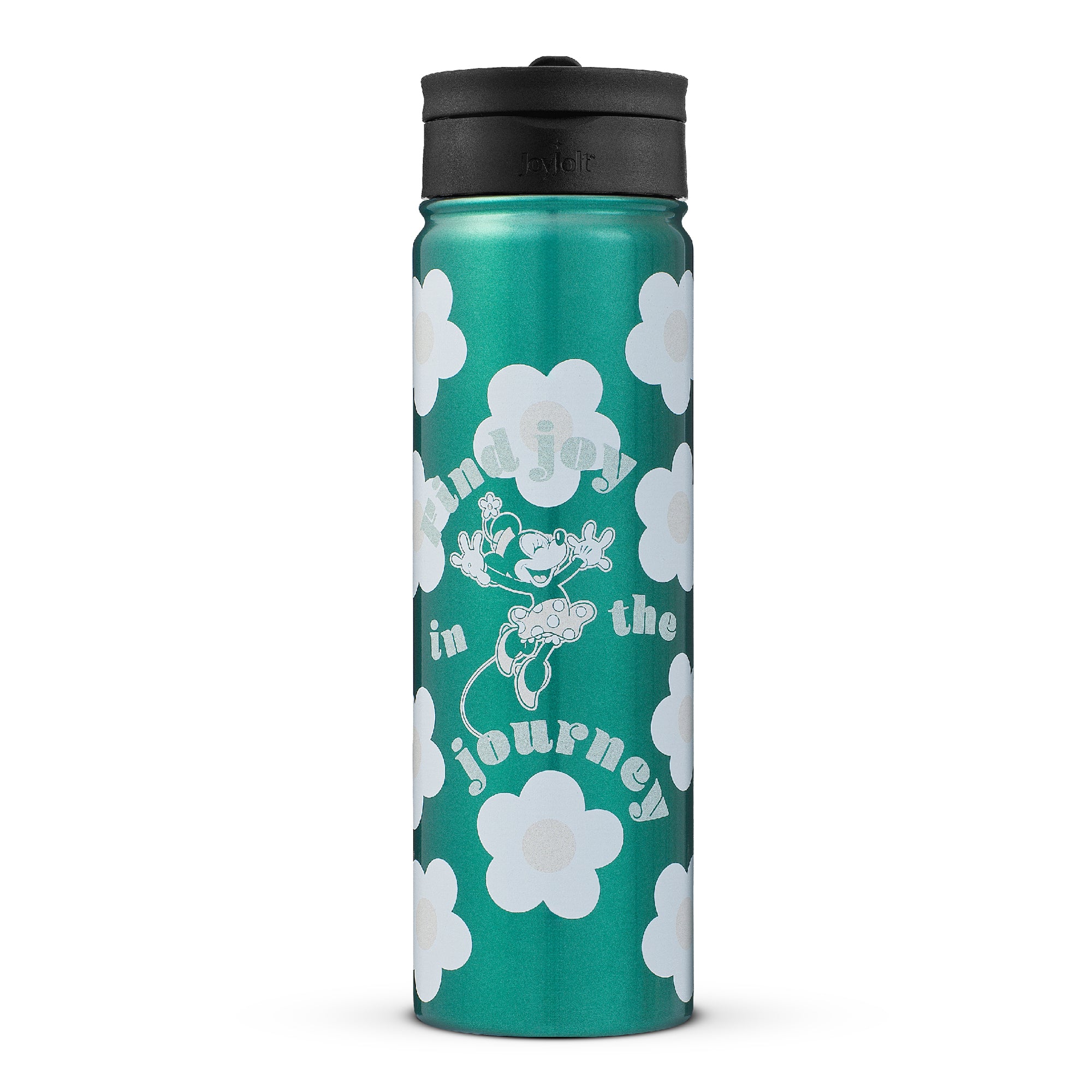 joyjolt-disney-minnie-mouse-retro-stainless-steel-water-bottle-22-oz-insulated image 1