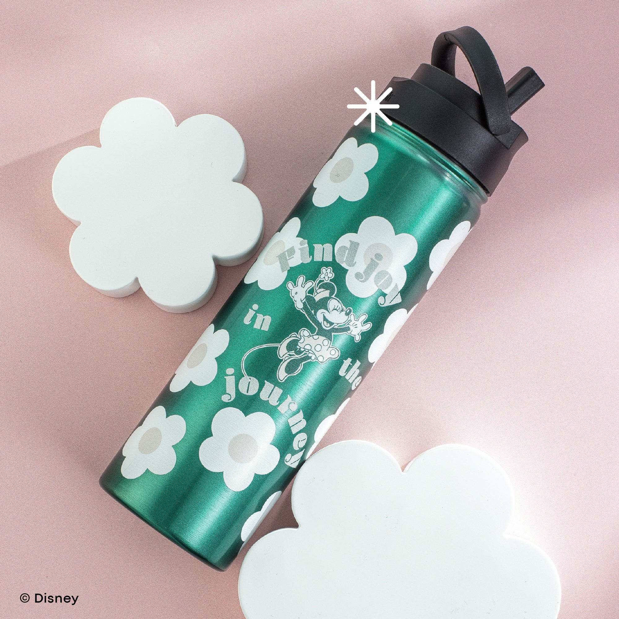 joyjolt-disney-minnie-mouse-retro-stainless-steel-water-bottle-22-oz-insulated image 2
