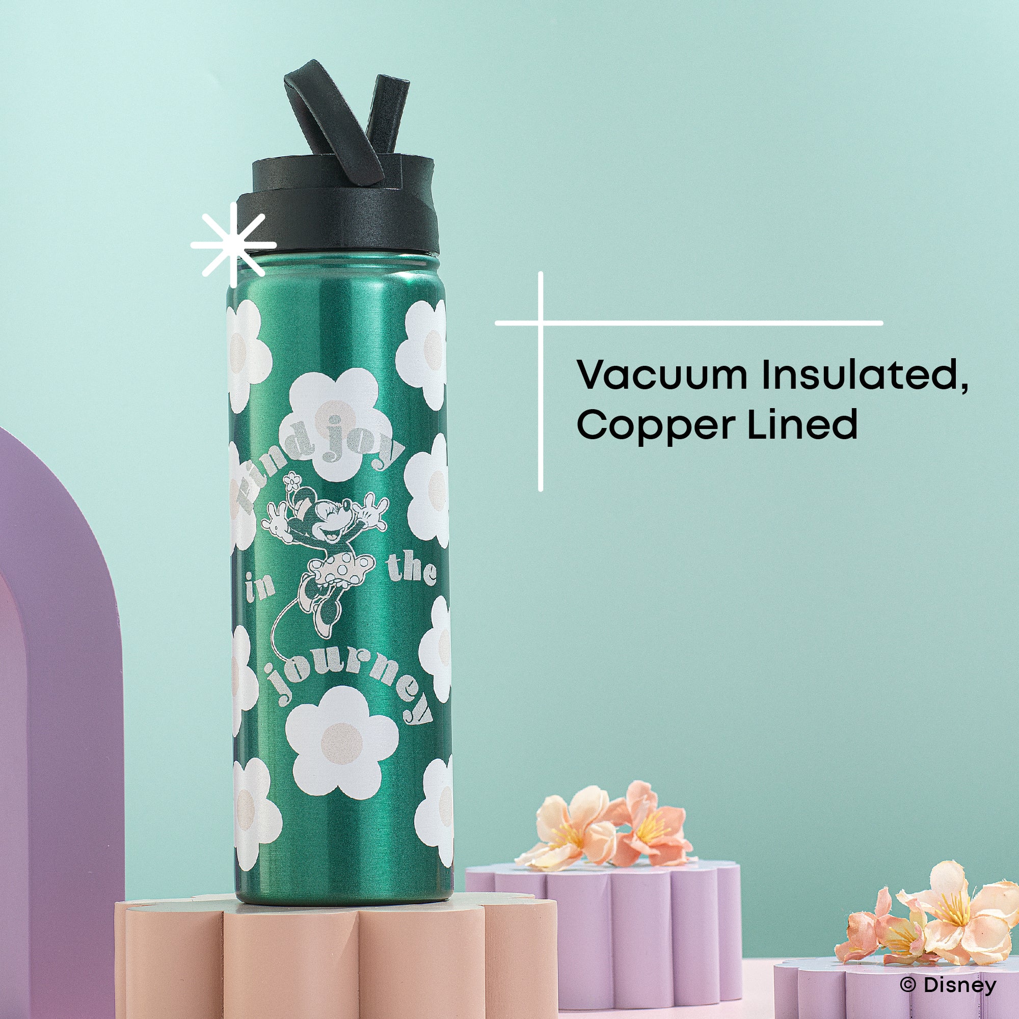joyjolt-disney-minnie-mouse-retro-stainless-steel-water-bottle-22-oz-insulated image 3