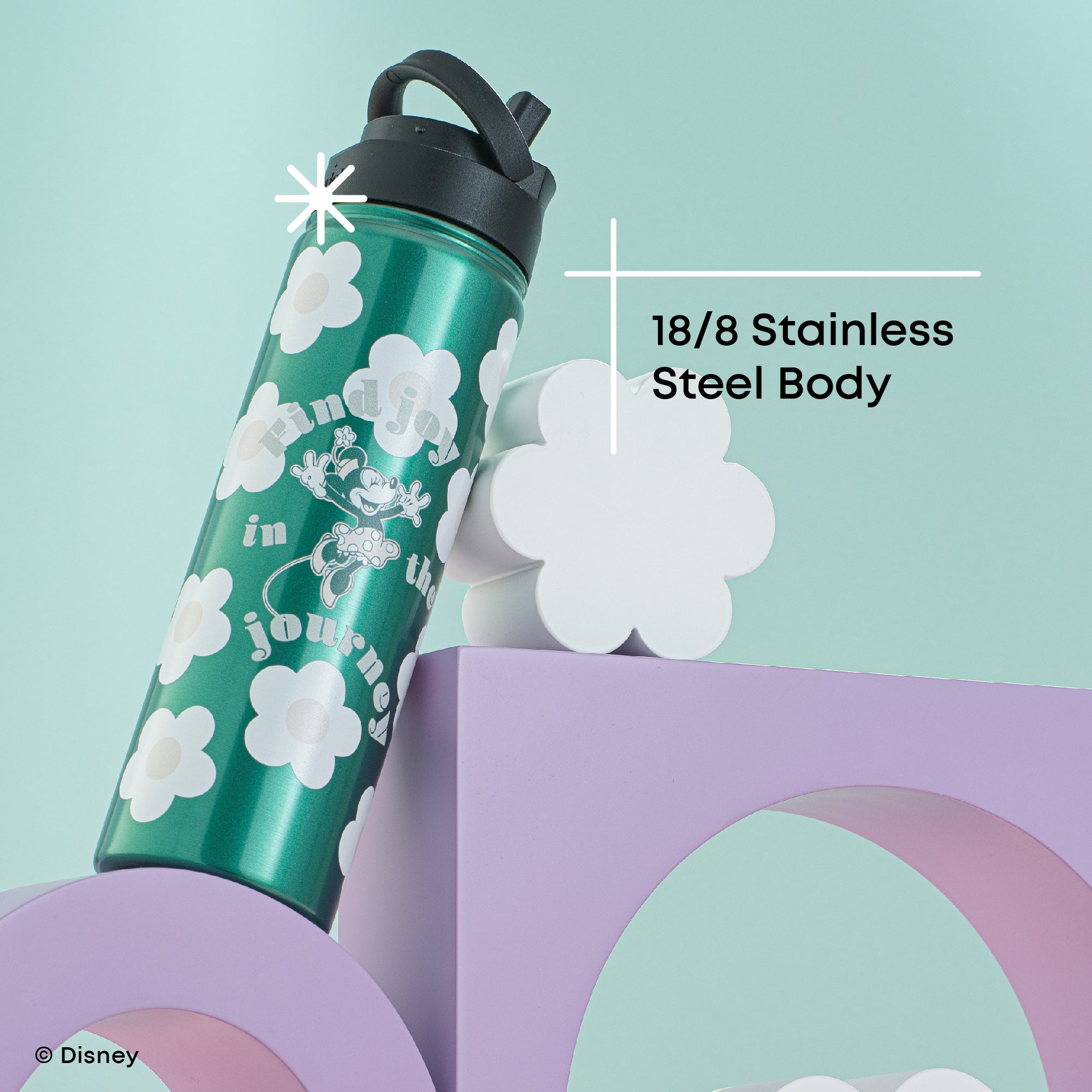 joyjolt-disney-minnie-mouse-retro-stainless-steel-water-bottle-22-oz-insulated image 5