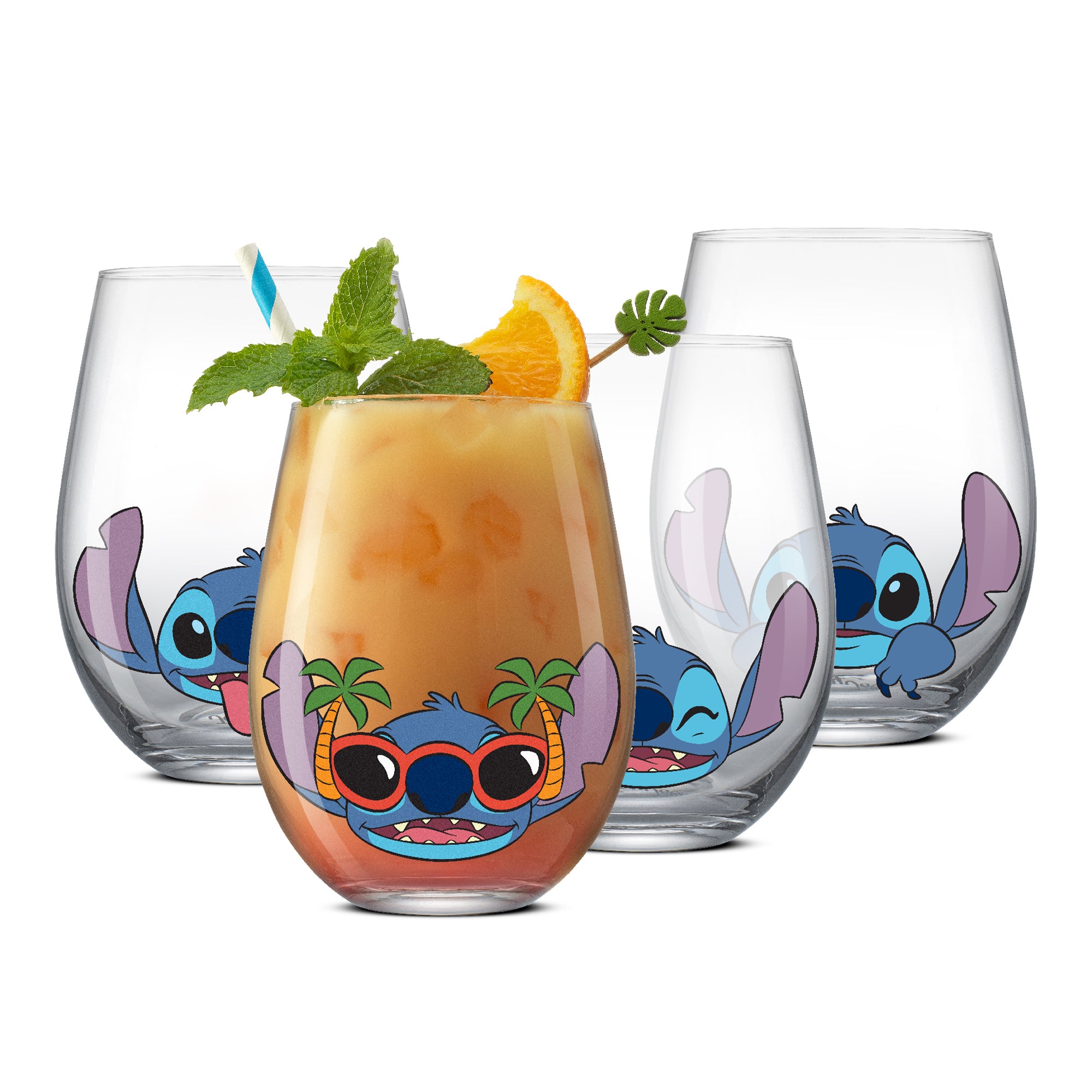 disney-stitch-silly-sips-stemless-drinking-glasses image 1