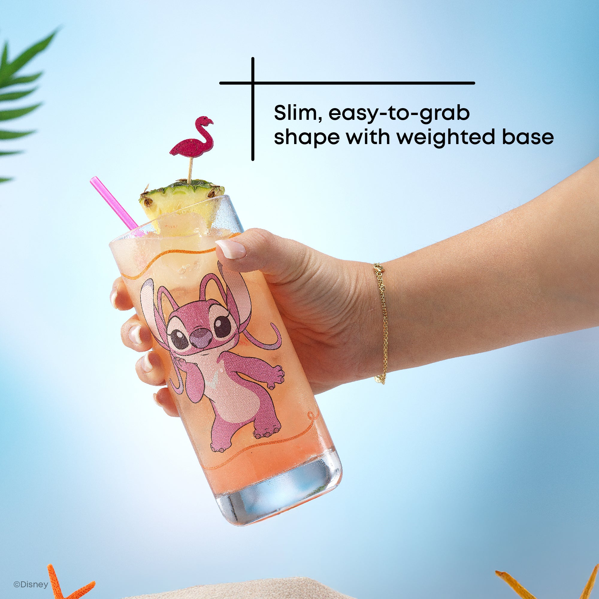 joyjolt-disney-stitch-good-times-tall-drinking-glasses-13-oz-set-of-2 image 3