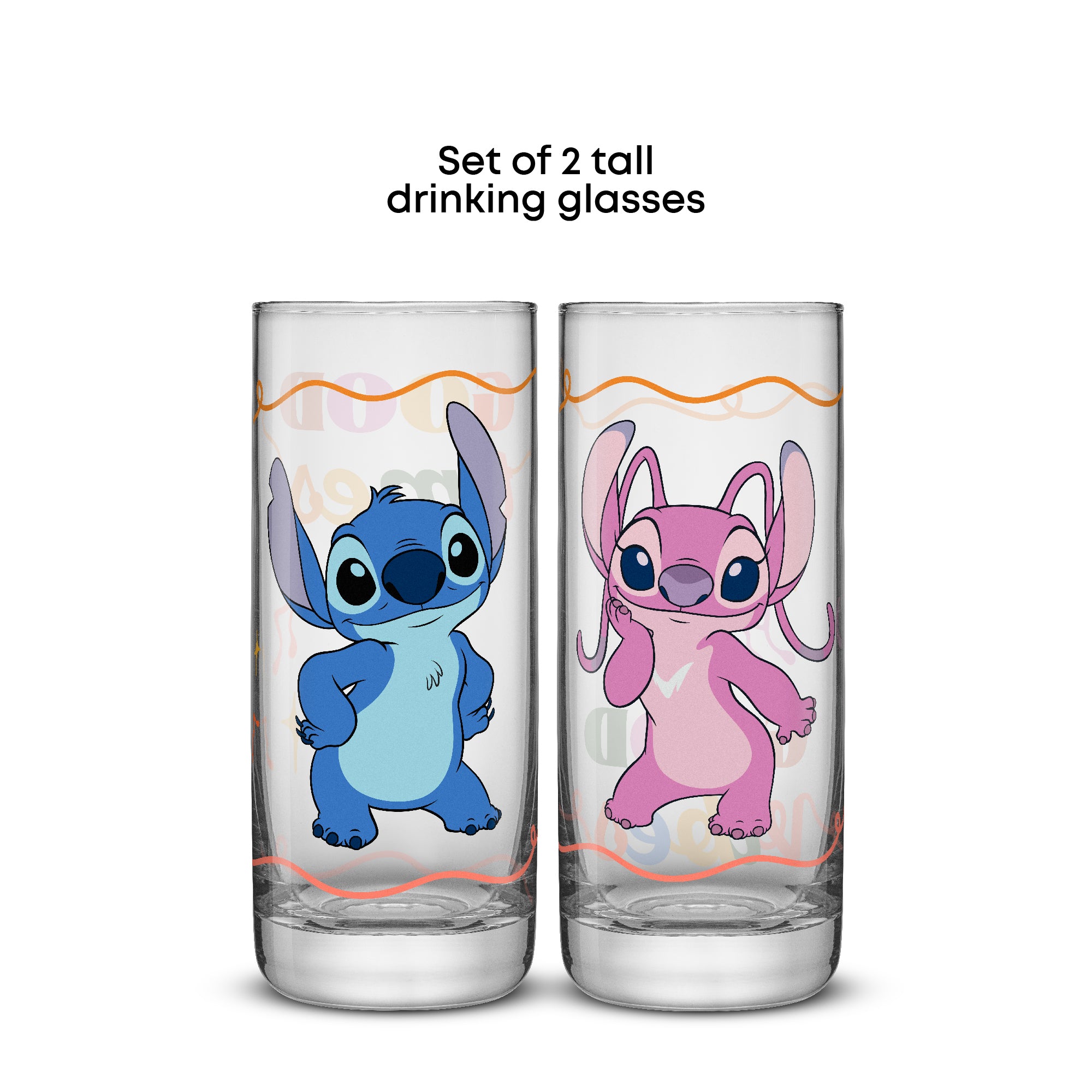 joyjolt-disney-stitch-good-times-tall-drinking-glasses-13-oz-set-of-2 image 5