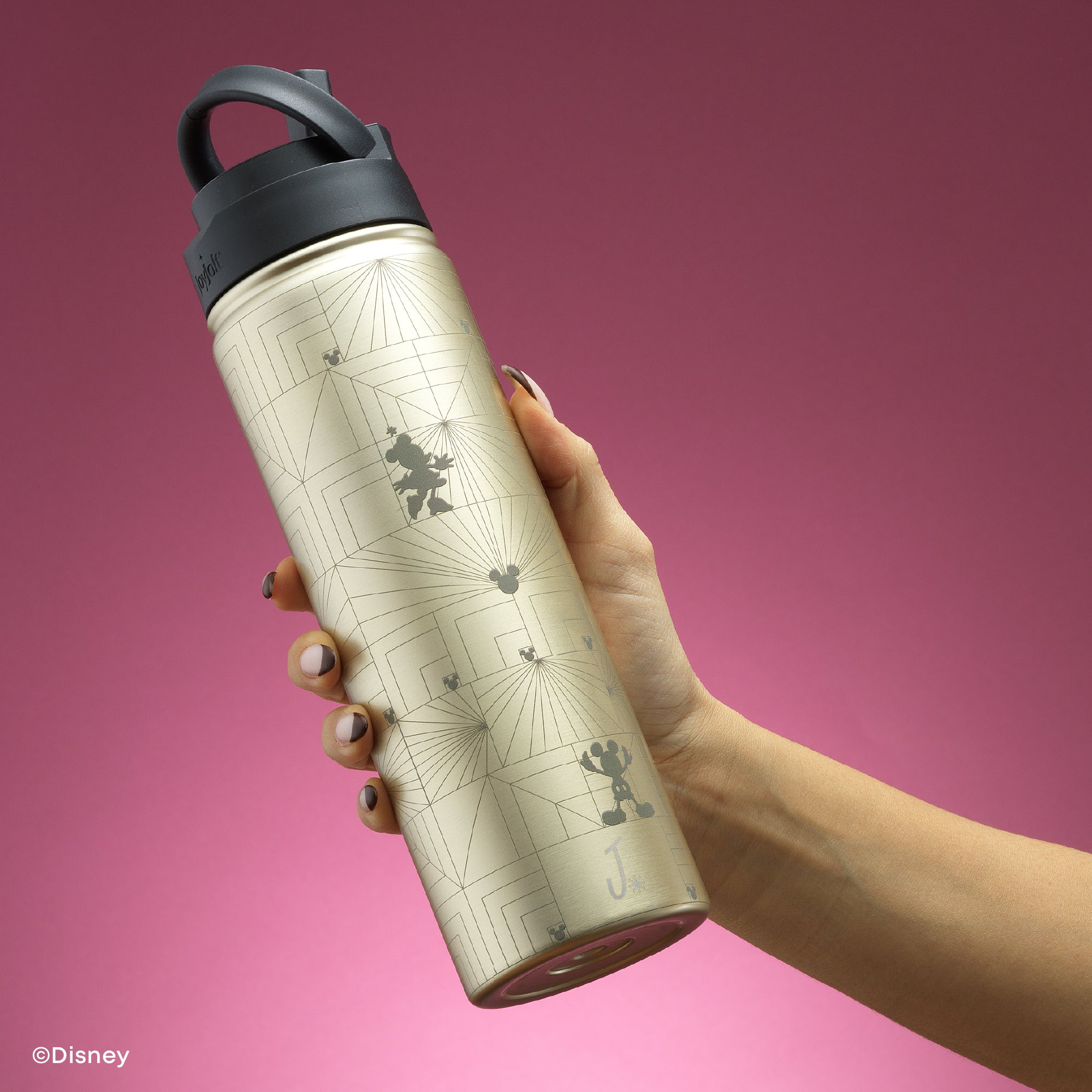 joyjolt-disney-mickey-minnie-mouse-monomouse-stainless-steel-water-bottle-22-oz- image 2