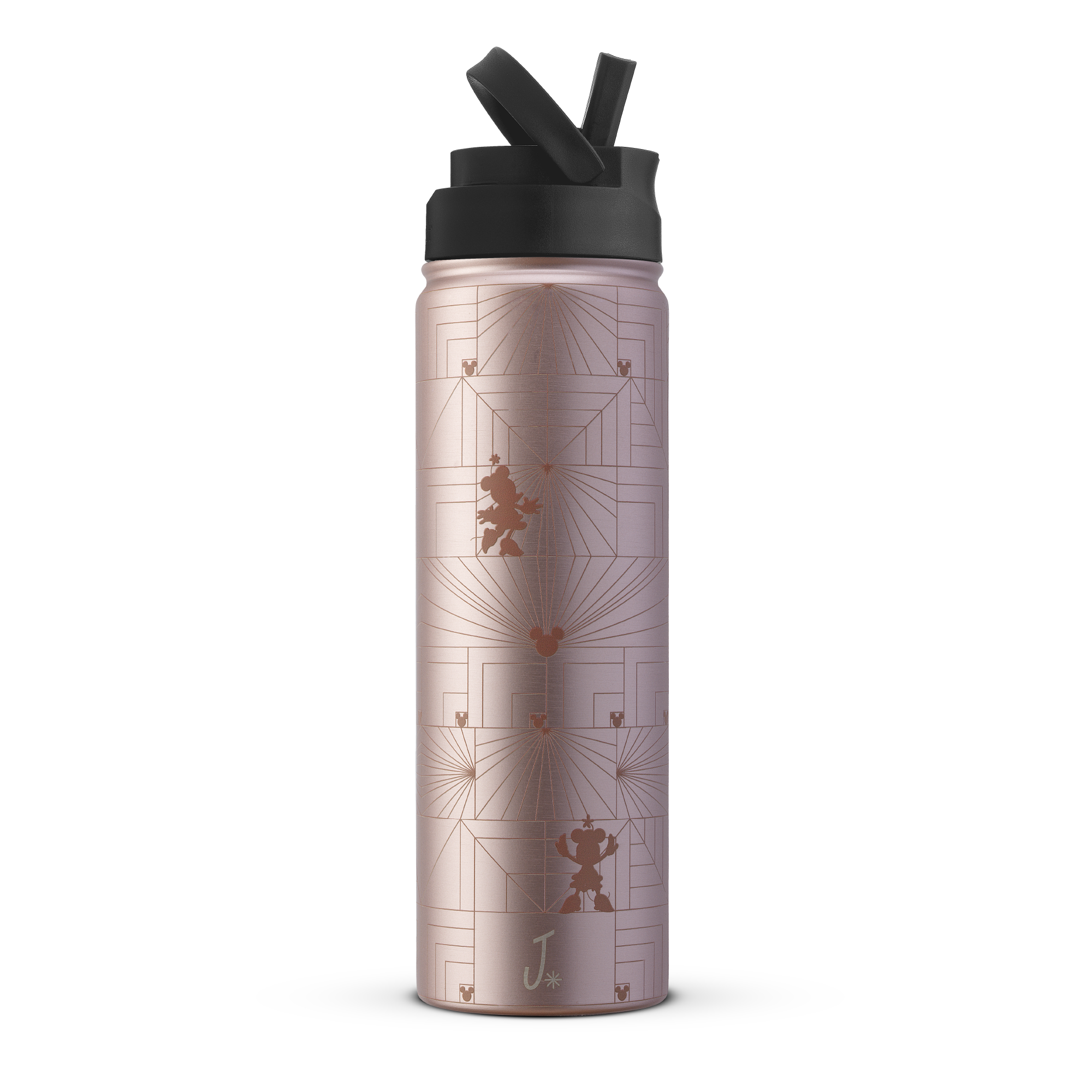 joyjolt-disney-minnie-mouse-monomouse-stainless-steel-water-bottle-22-oz-with-fl image 1