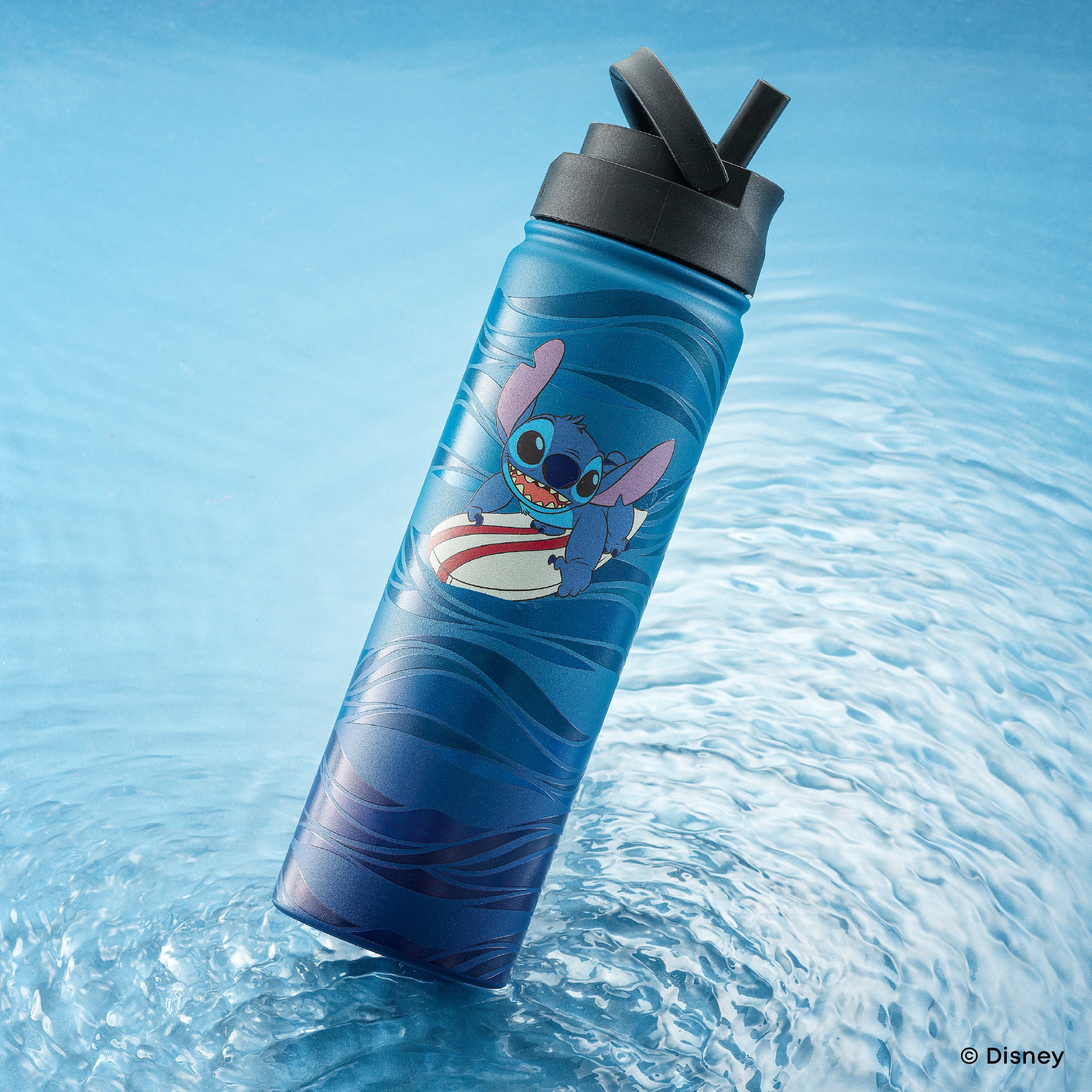 disney-stitch-surf-s-up-stainless-steel-water-bottle-22-oz image 2