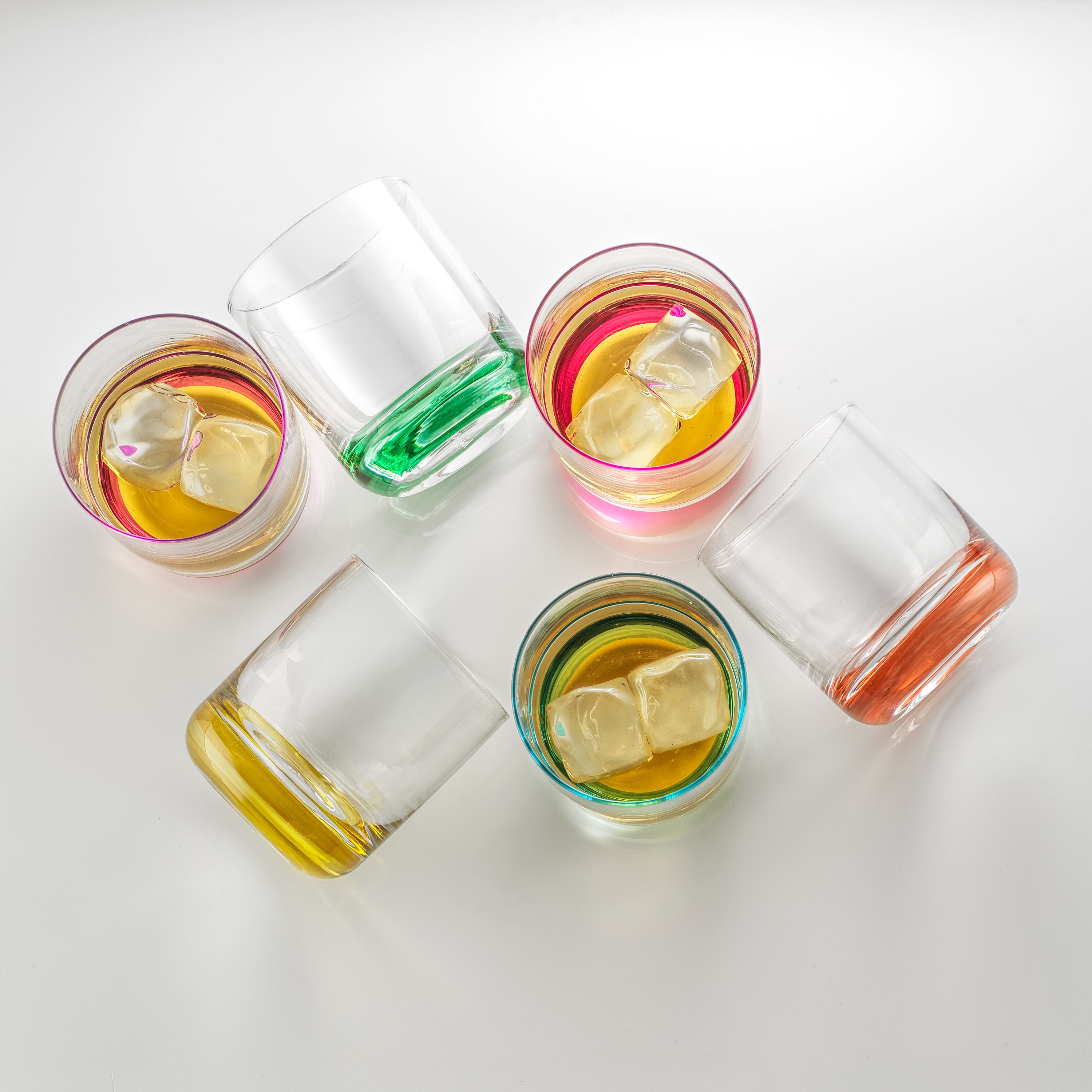joyjolt-hue-10-oz-double-old-fashioned-whiskey-glasses-set-of-6 image 2