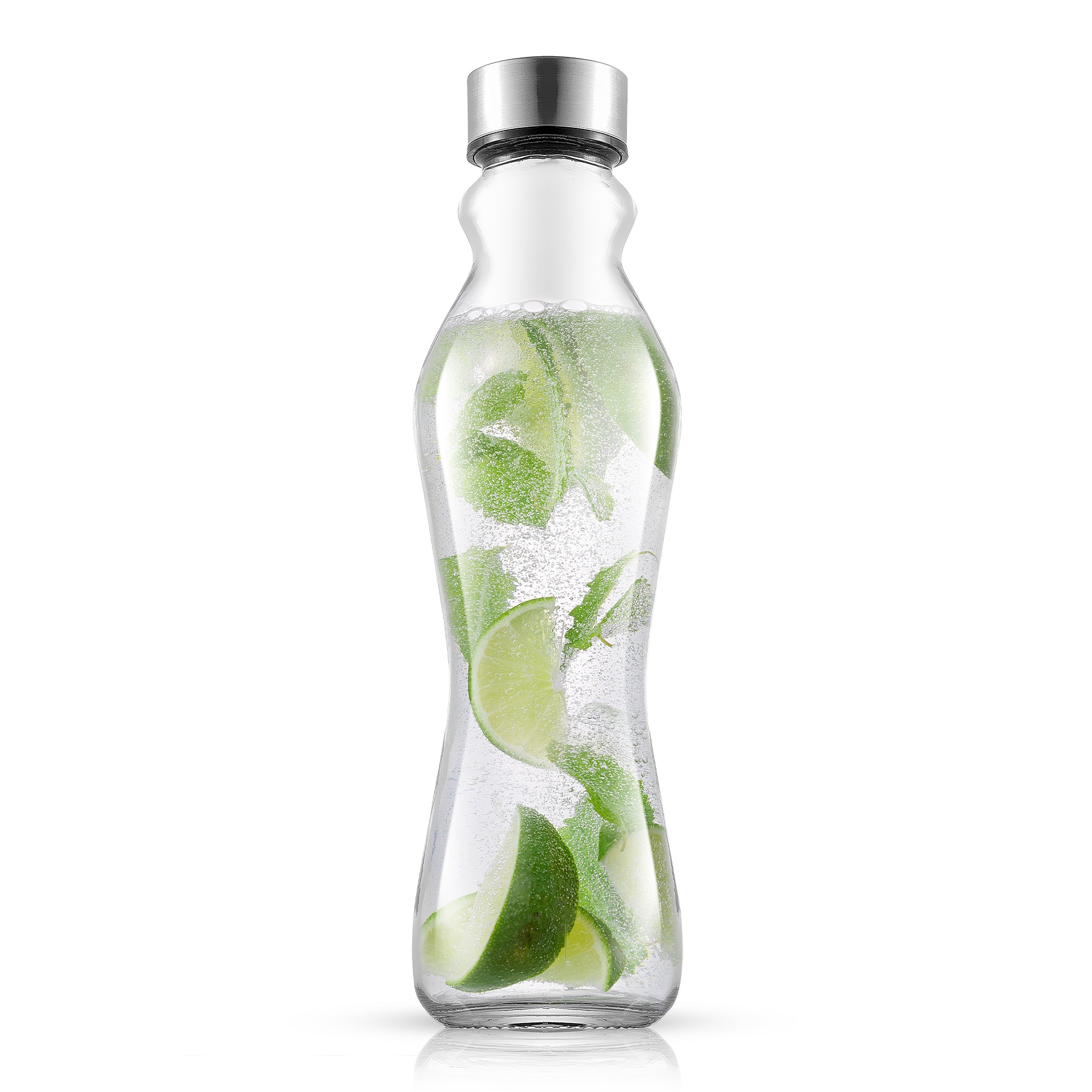 joyjolt-spring-glass-water-bottles-with-stainless-steel-cap-set-of-6 image 4