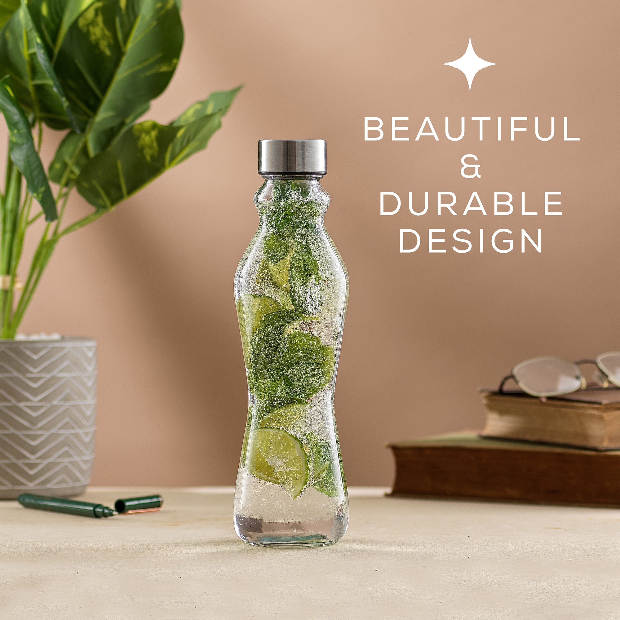 joyjolt-spring-glass-water-bottles-with-stainless-steel-cap-set-of-6 image 5