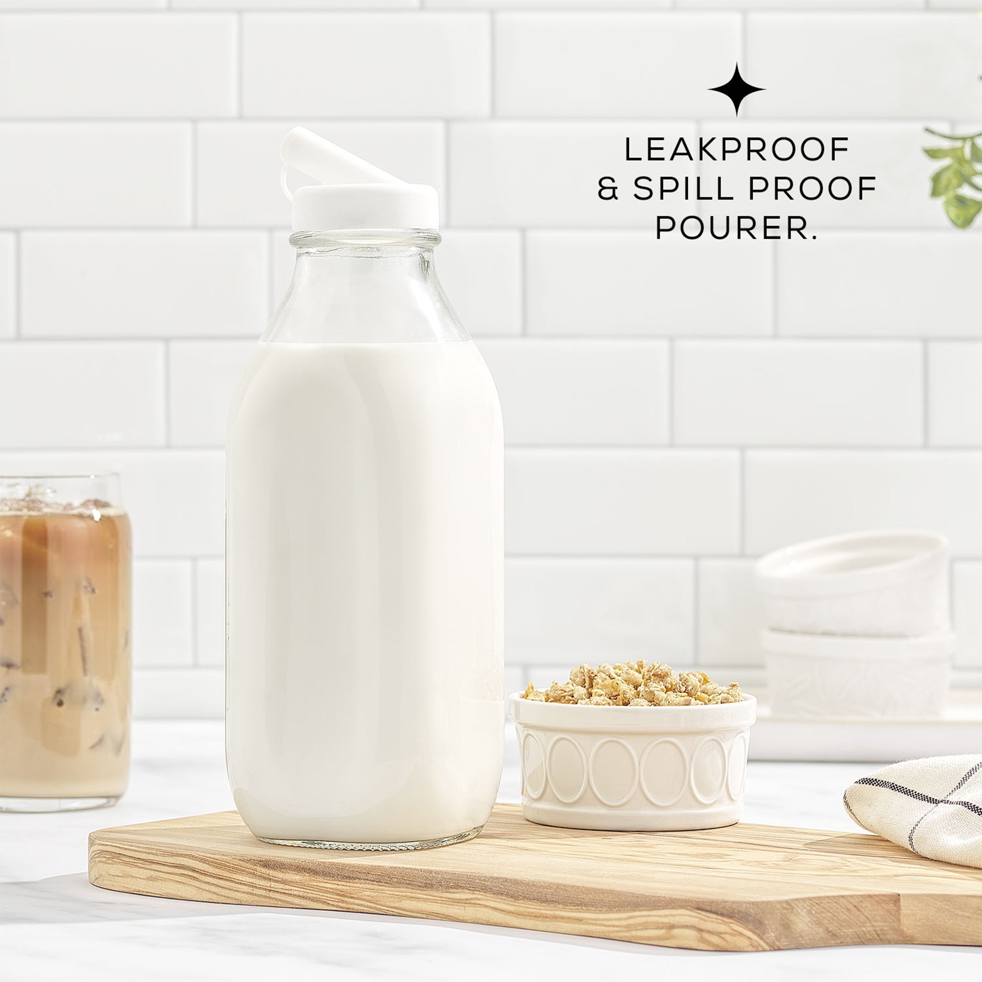 reusable-glass-milk-bottle-set-with-lid-pourer image 7