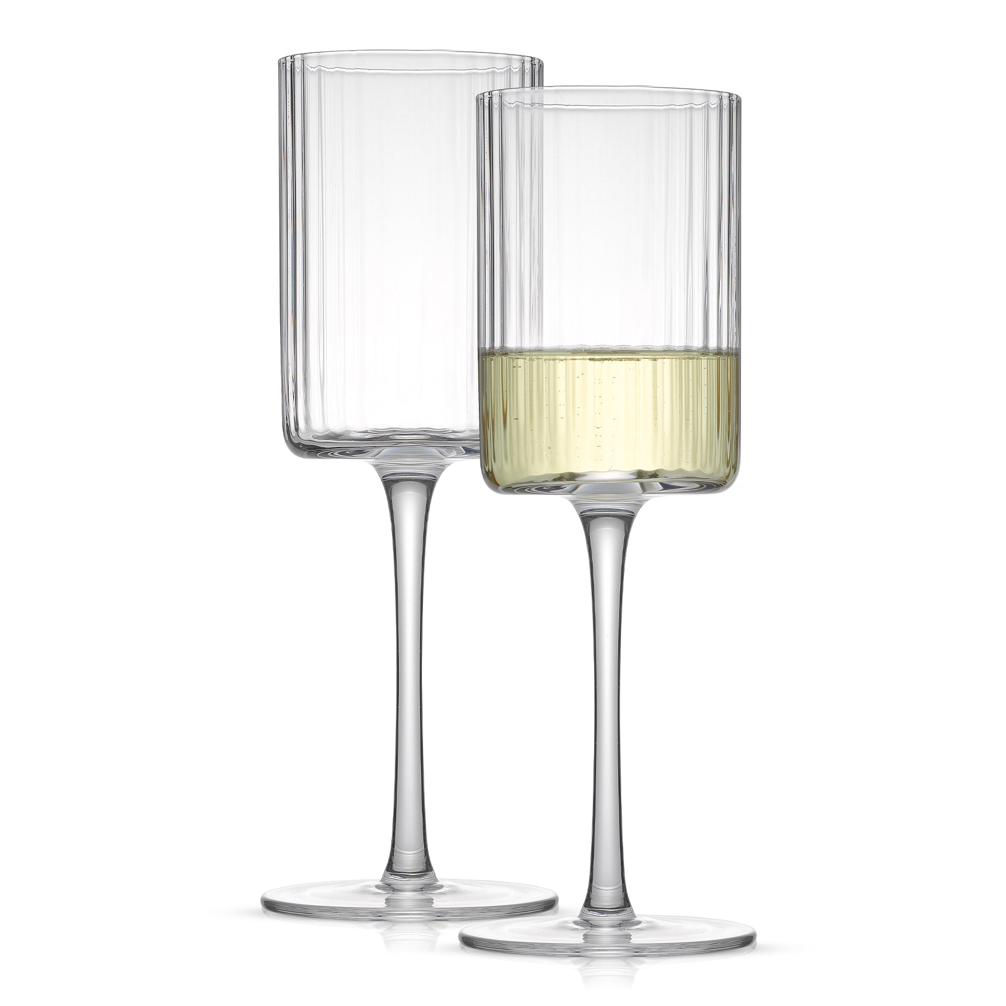 joyjolt-elle-fluted-white-wine-glasses-set-of-2-11-5-oz image 1