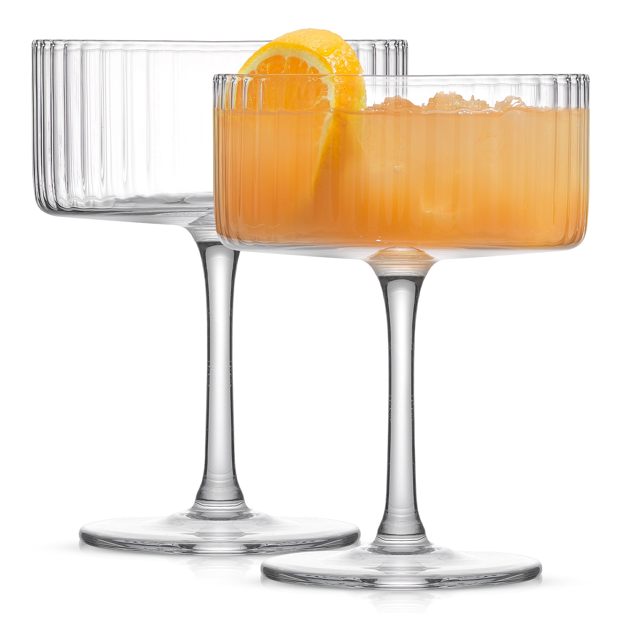 joyjolt-elle-fluted-coupe-martini-glasses-set-of-2-10-oz image 1