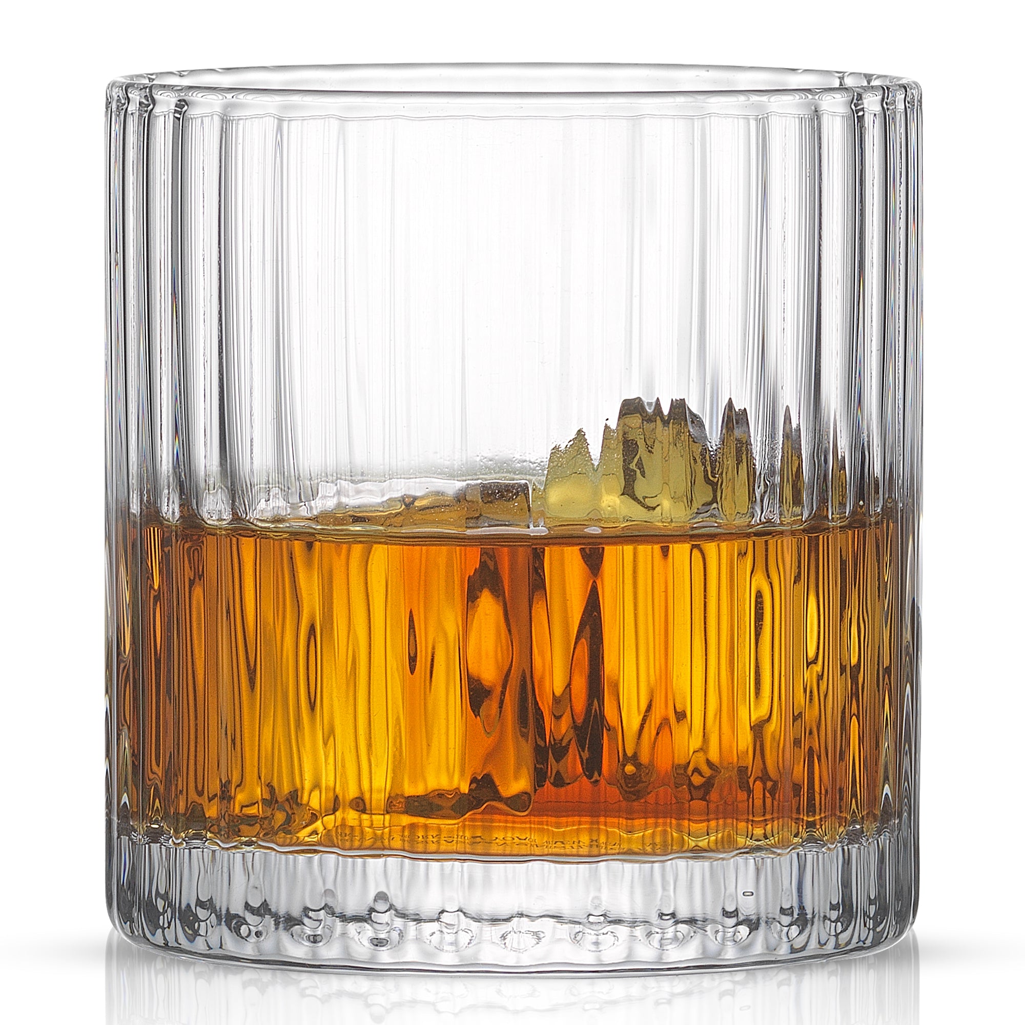 joyjolt-elle-fluted-cylinder-whiskey-glasses-set-of-2-9-5-oz-each image 8