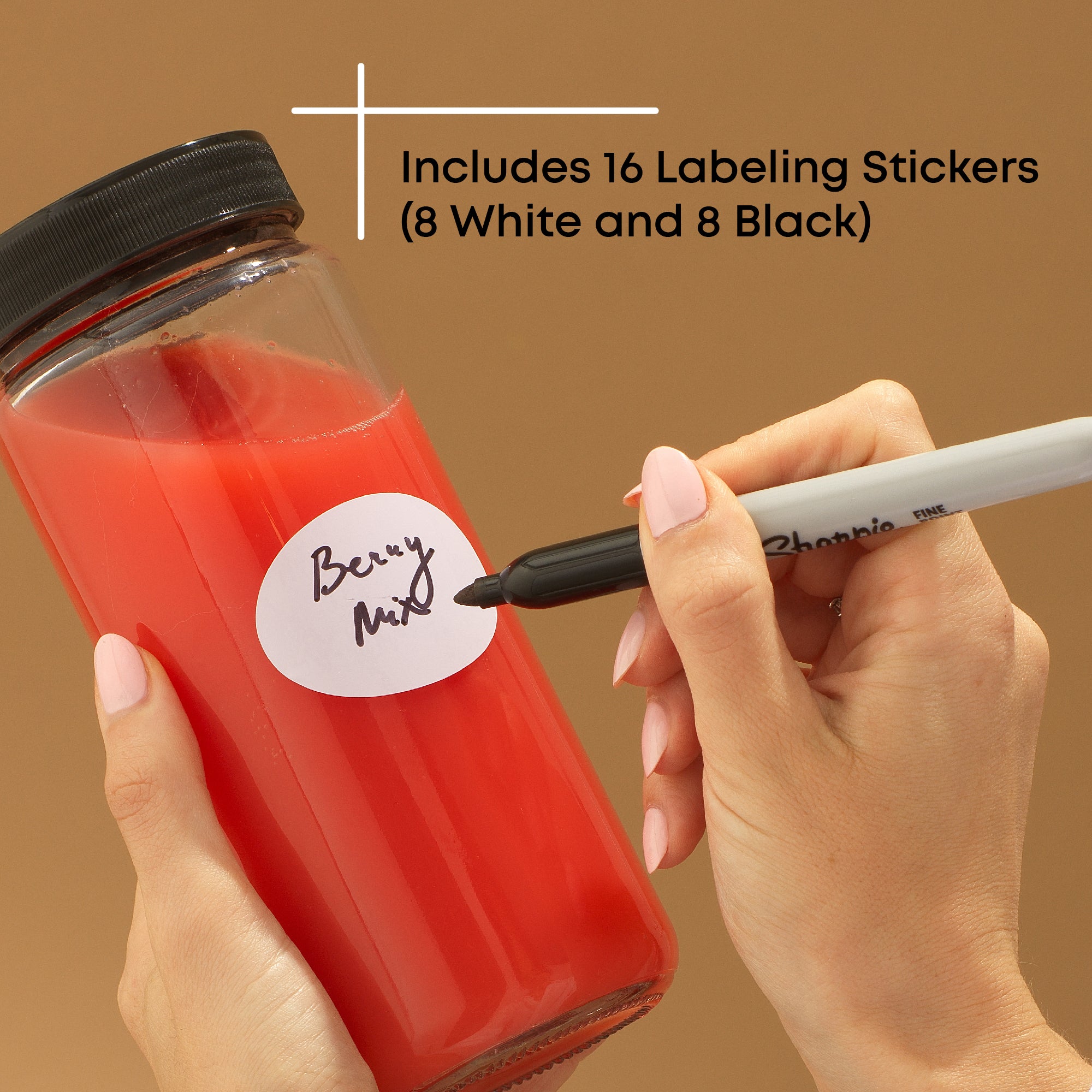 joyjolt-glass-juice-bottles-with-leak-proof-lids-8-pack image 5