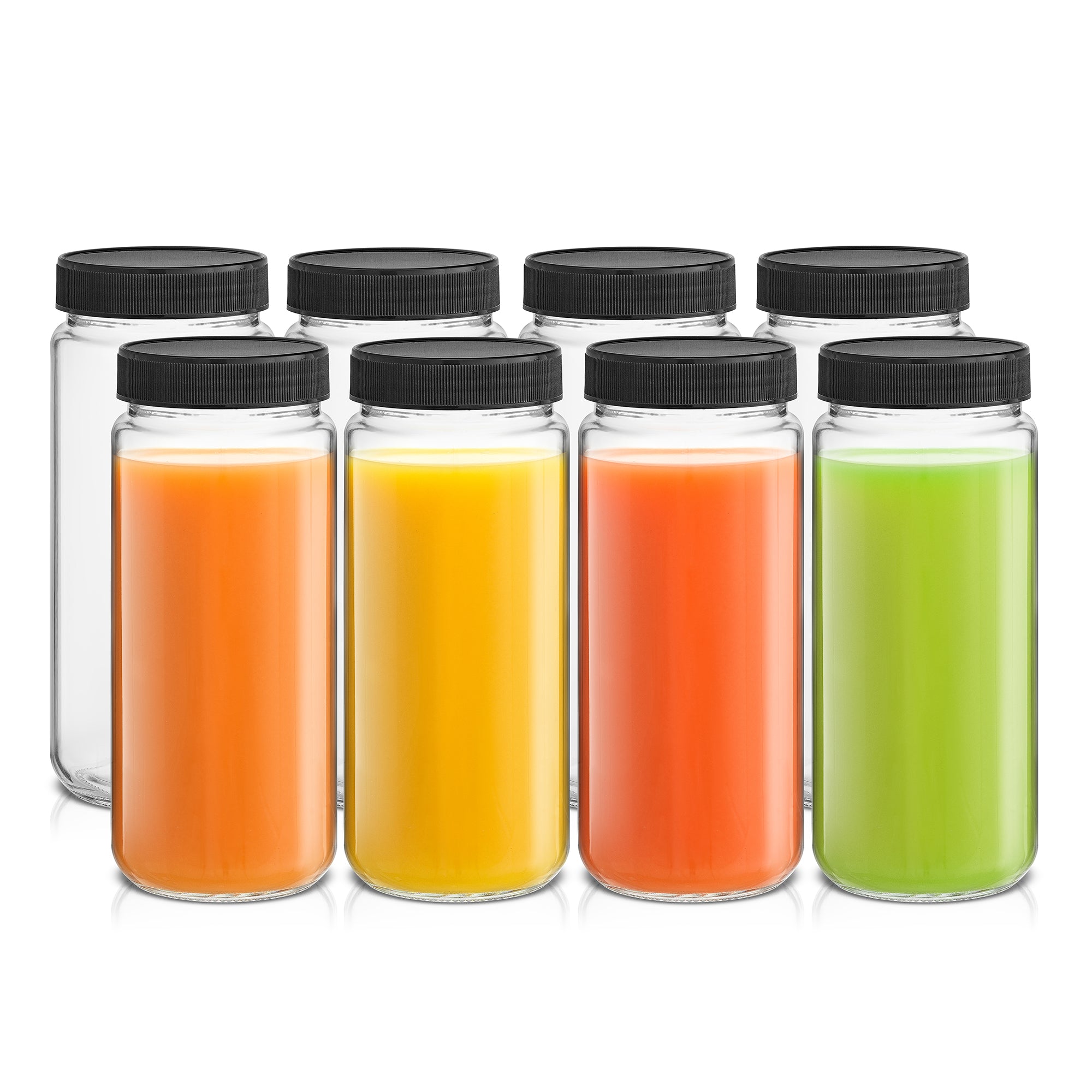 joyjolt-glass-juice-bottles-with-leak-proof-lids-8-pack image 1