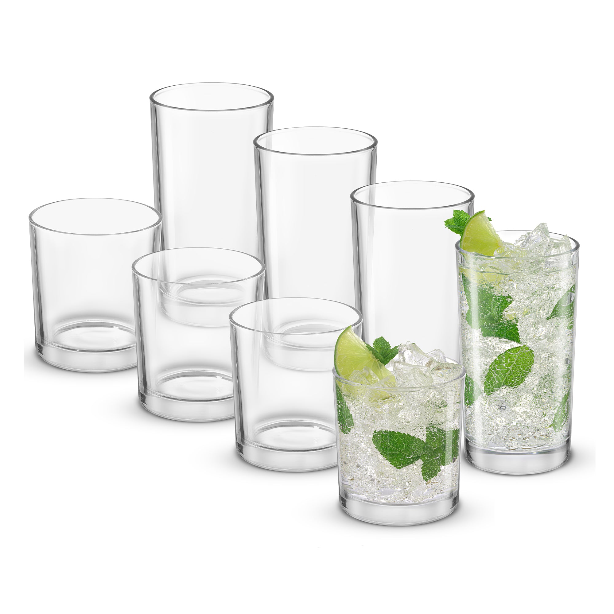 joyjolt-alain-drinking-glasses-set-of-8-lowball-highball image 1