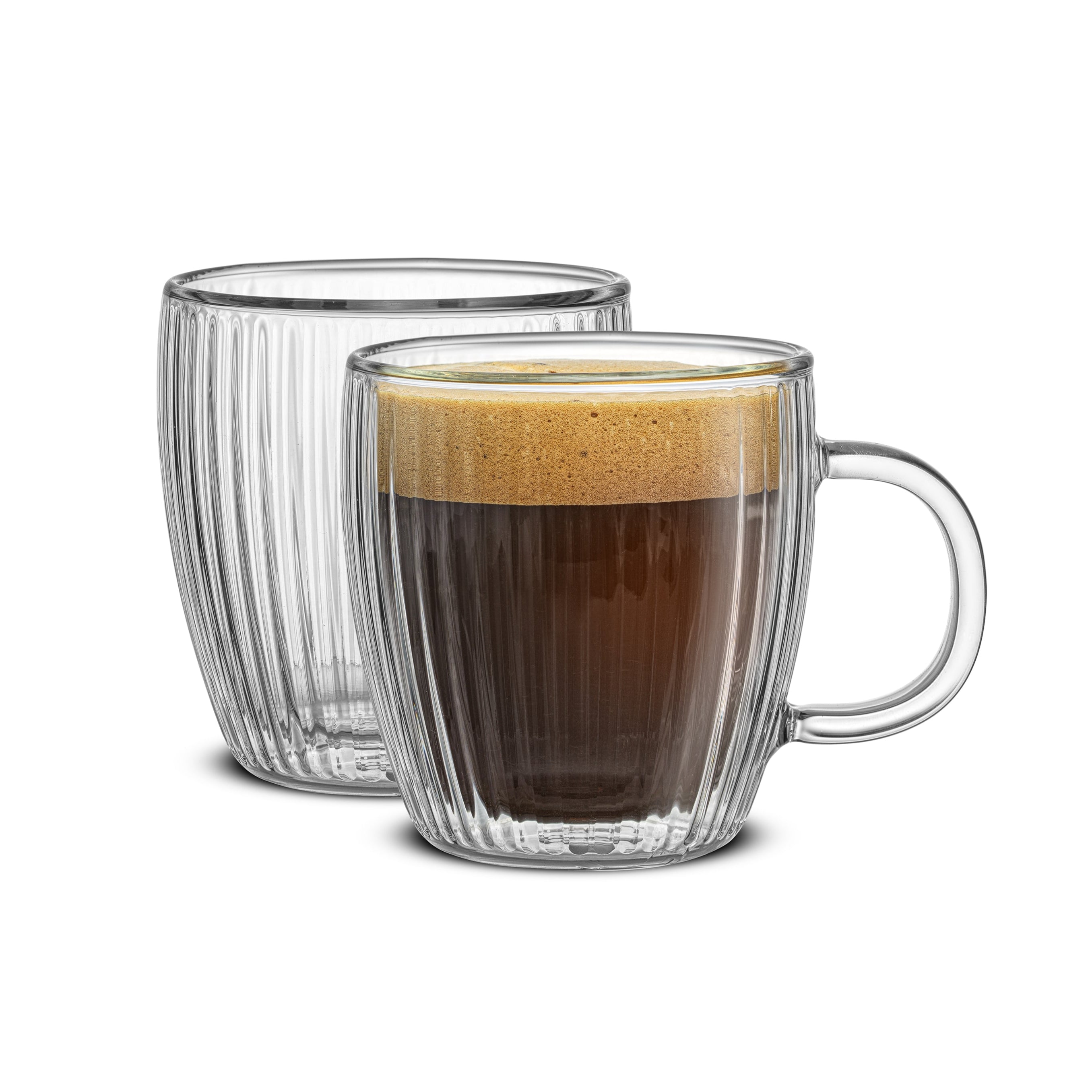 joyjolt-savor-fluted-double-wall-espresso-glasses-5-4-oz-set-of-2-or-6 image 1