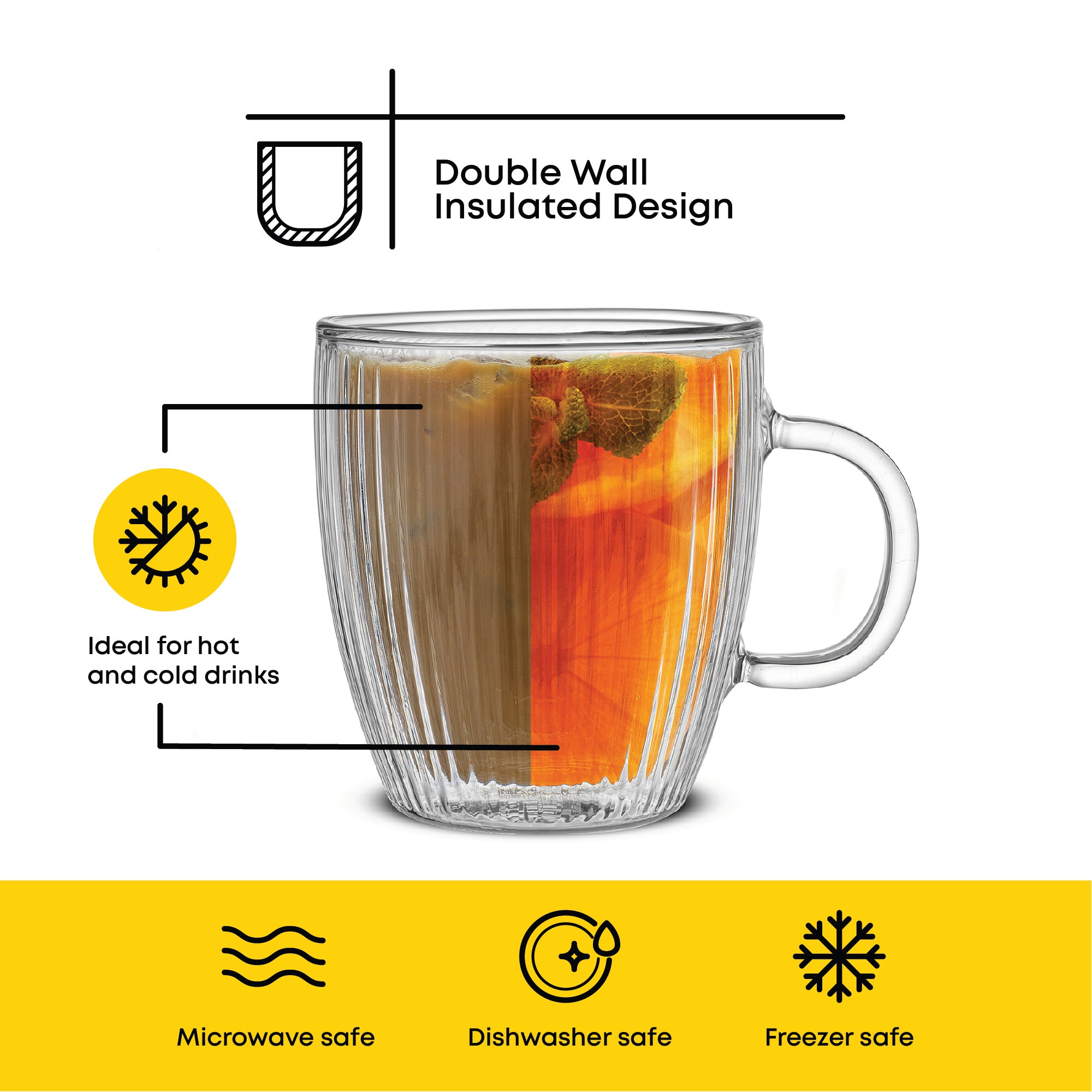 joyjolt-savor-fluted-double-wall-glass-mugs-set-of-4 image 3