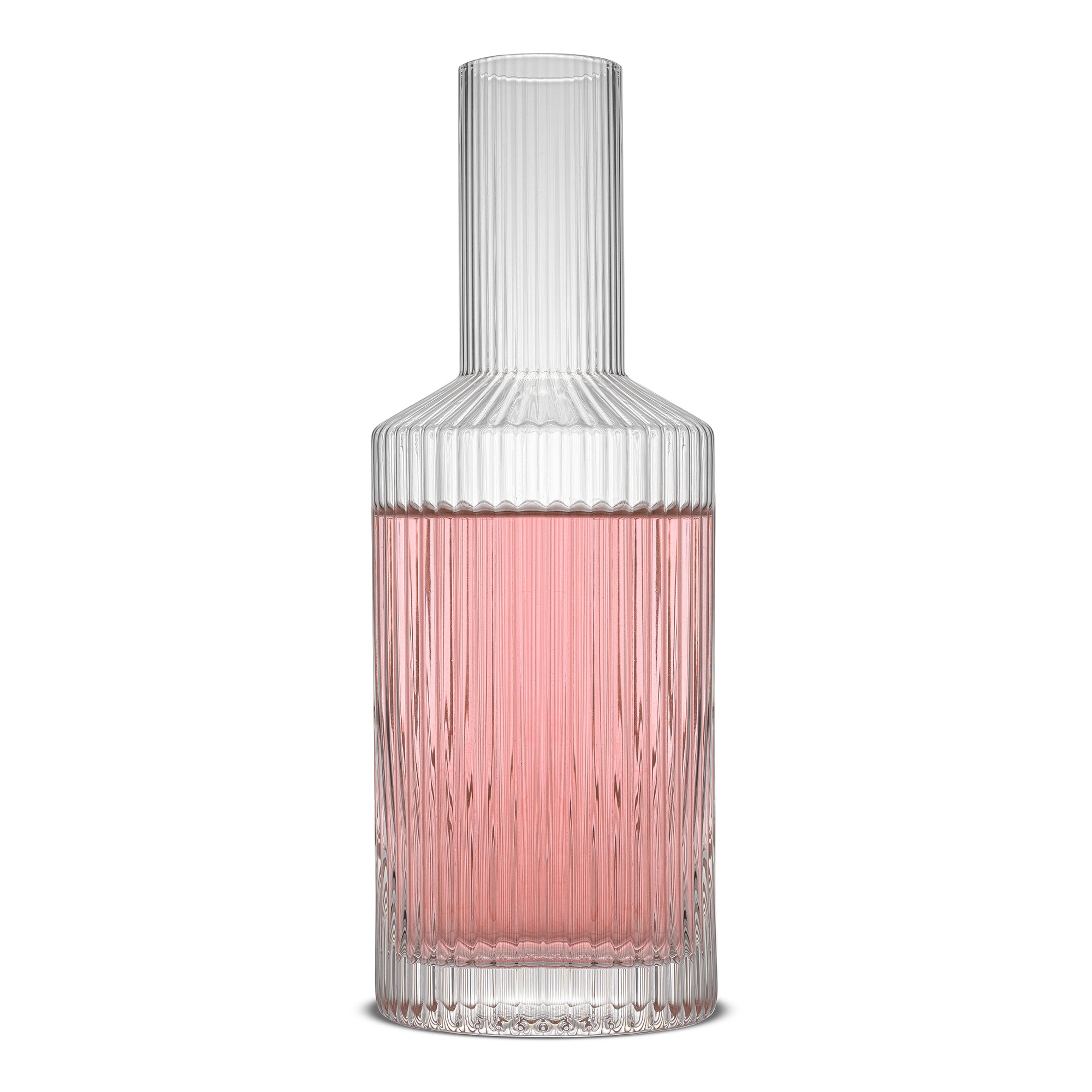 joyjolt-elle-fluted-bedside-decanter-set-26-oz-carafe-7-oz-glass image 7
