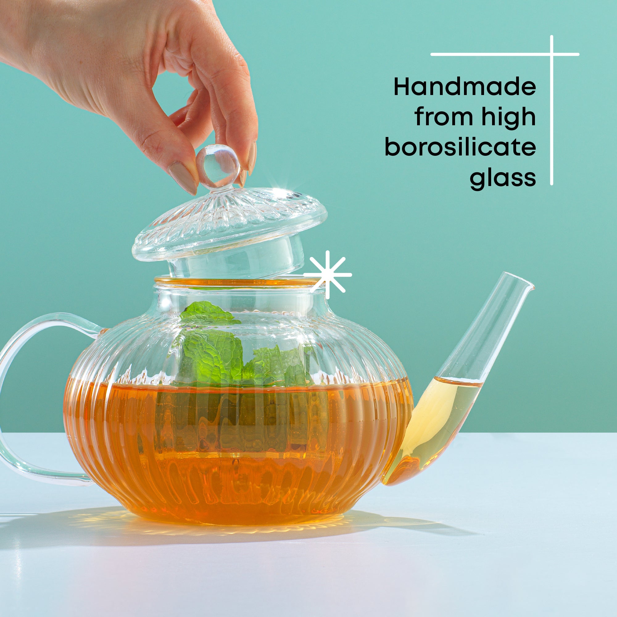 joyjolt-fluted-glass-tea-kettle-with-infuser-1200-ml image 4