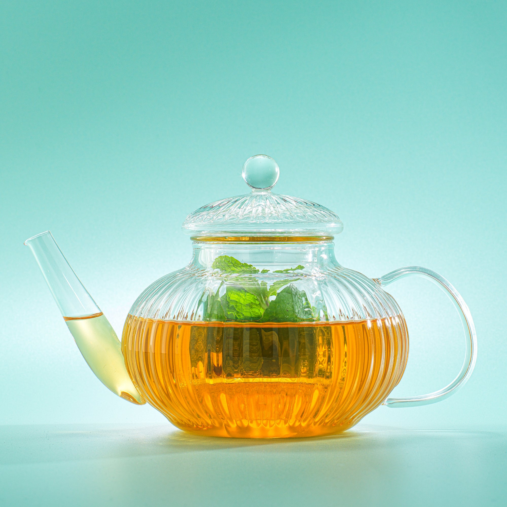 joyjolt-fluted-glass-tea-kettle-with-infuser-1200-ml image 2
