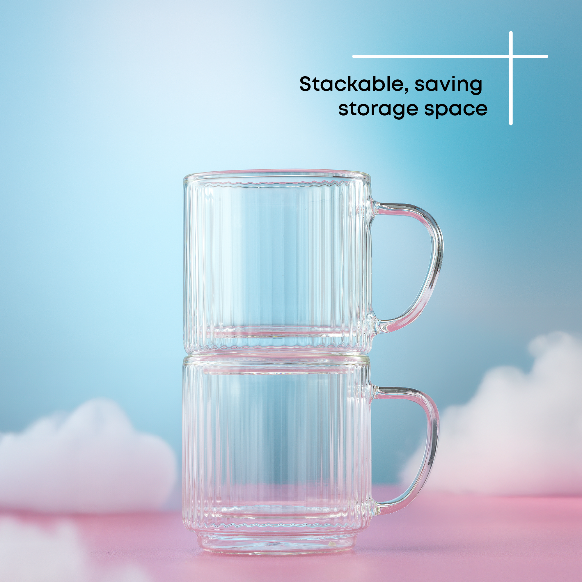 joyjolt-haven-fluted-stackable-double-wall-glass-mugs-5-5-oz-set-of-2 image 5