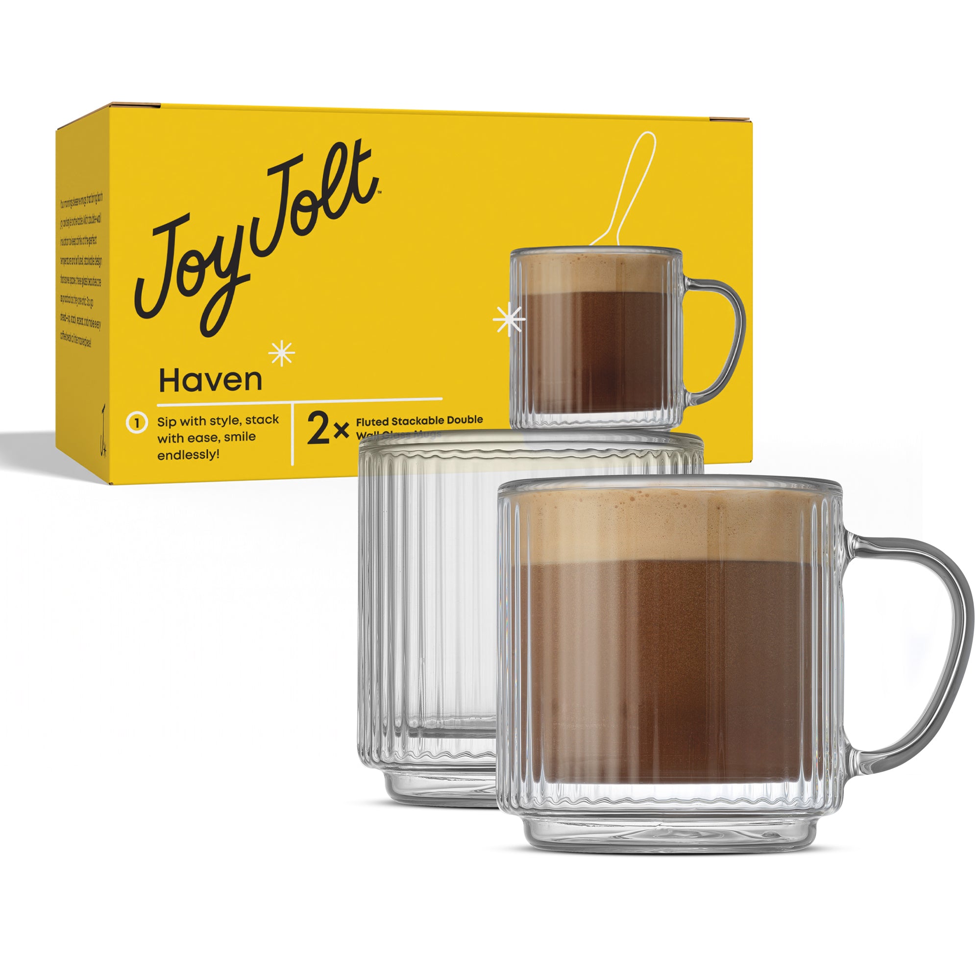 joyjolt-haven-fluted-stackable-double-wall-glass-mugs-5-5-oz-set-of-2 image 7
