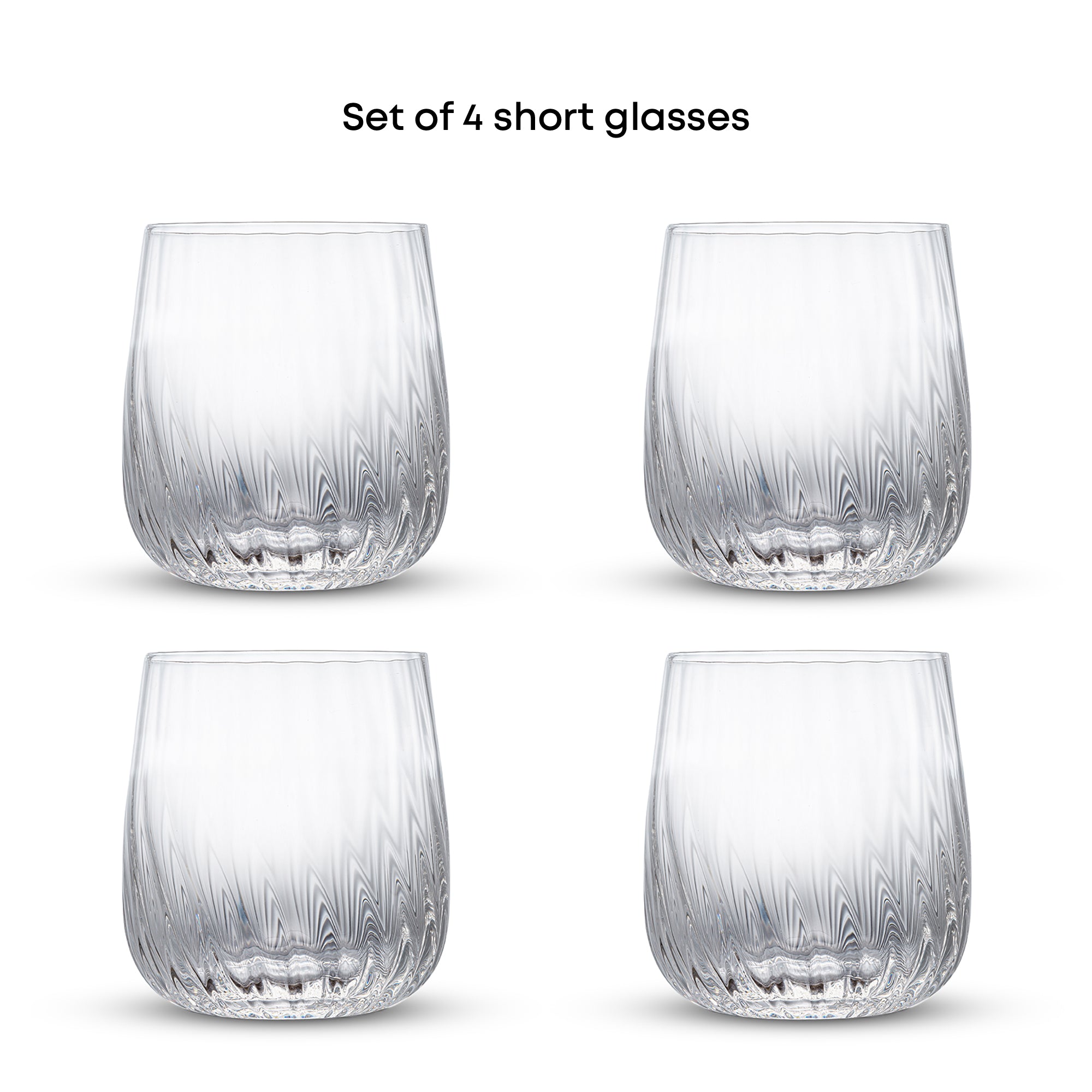 joyjolt-flow-optic-swirl-short-glasses-set-of-4 image 4