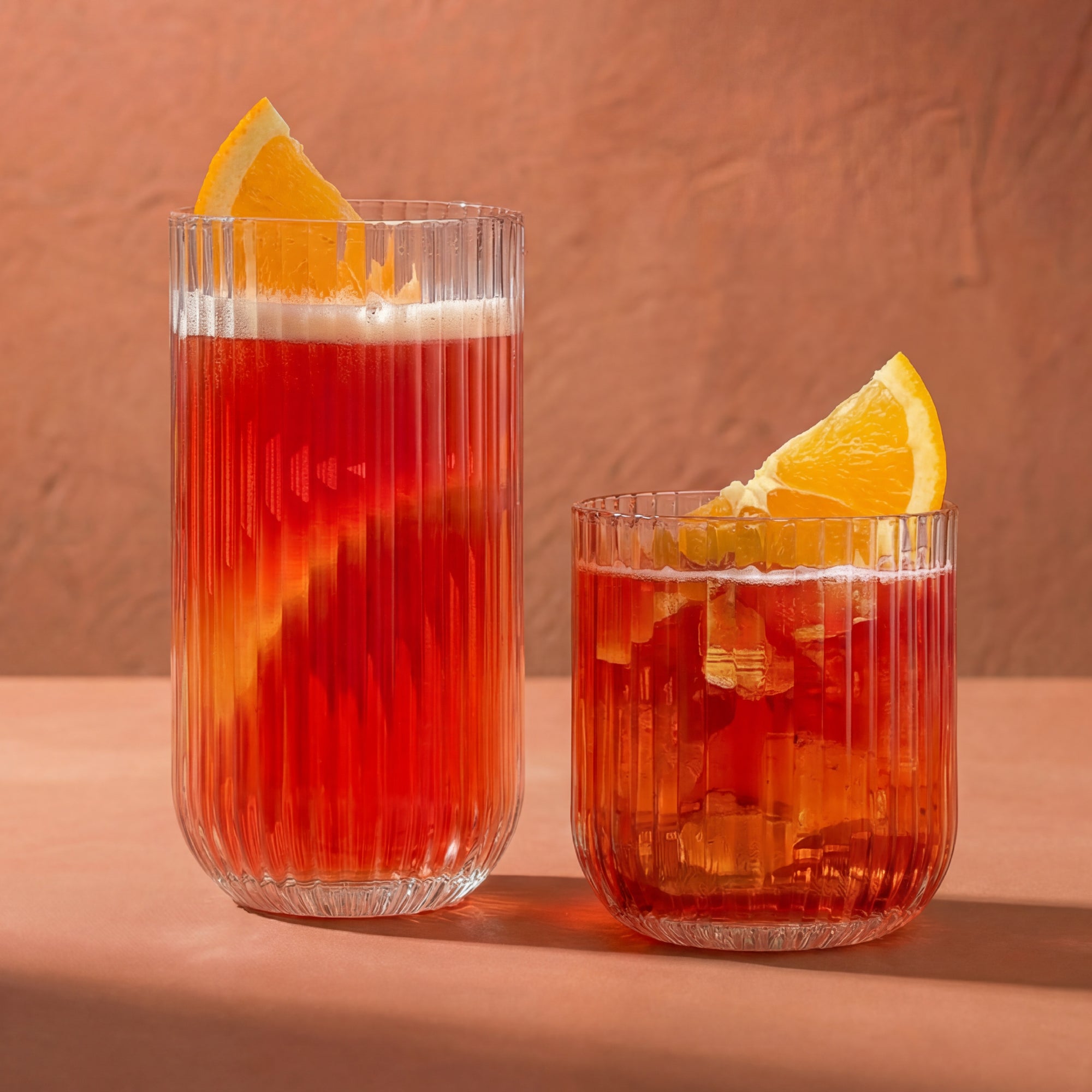 joyjolt-lotus-ribbed-highball-glasses-16-oz-set-of-4 image 8