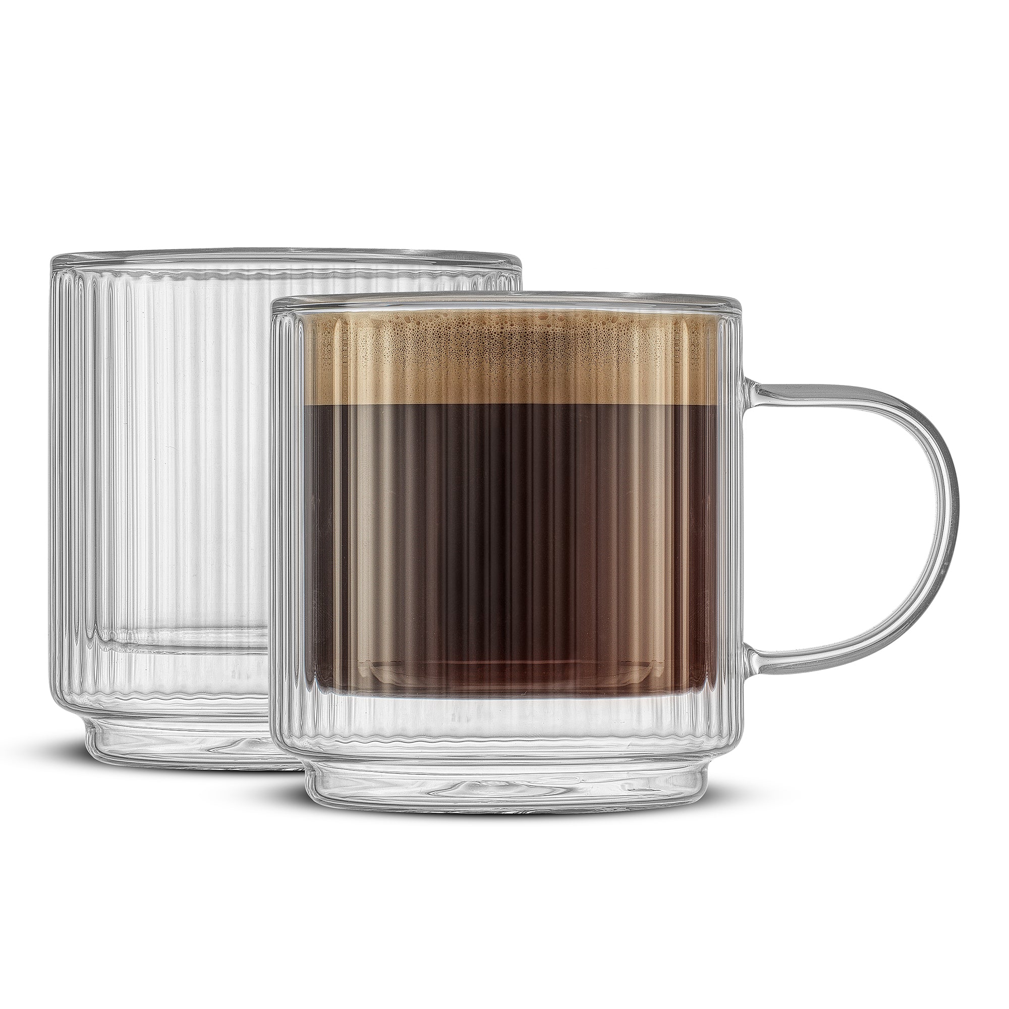 joyjolt-haven-fluted-stackable-double-wall-glass-mugs-13-5-oz-set-of-2 image 1