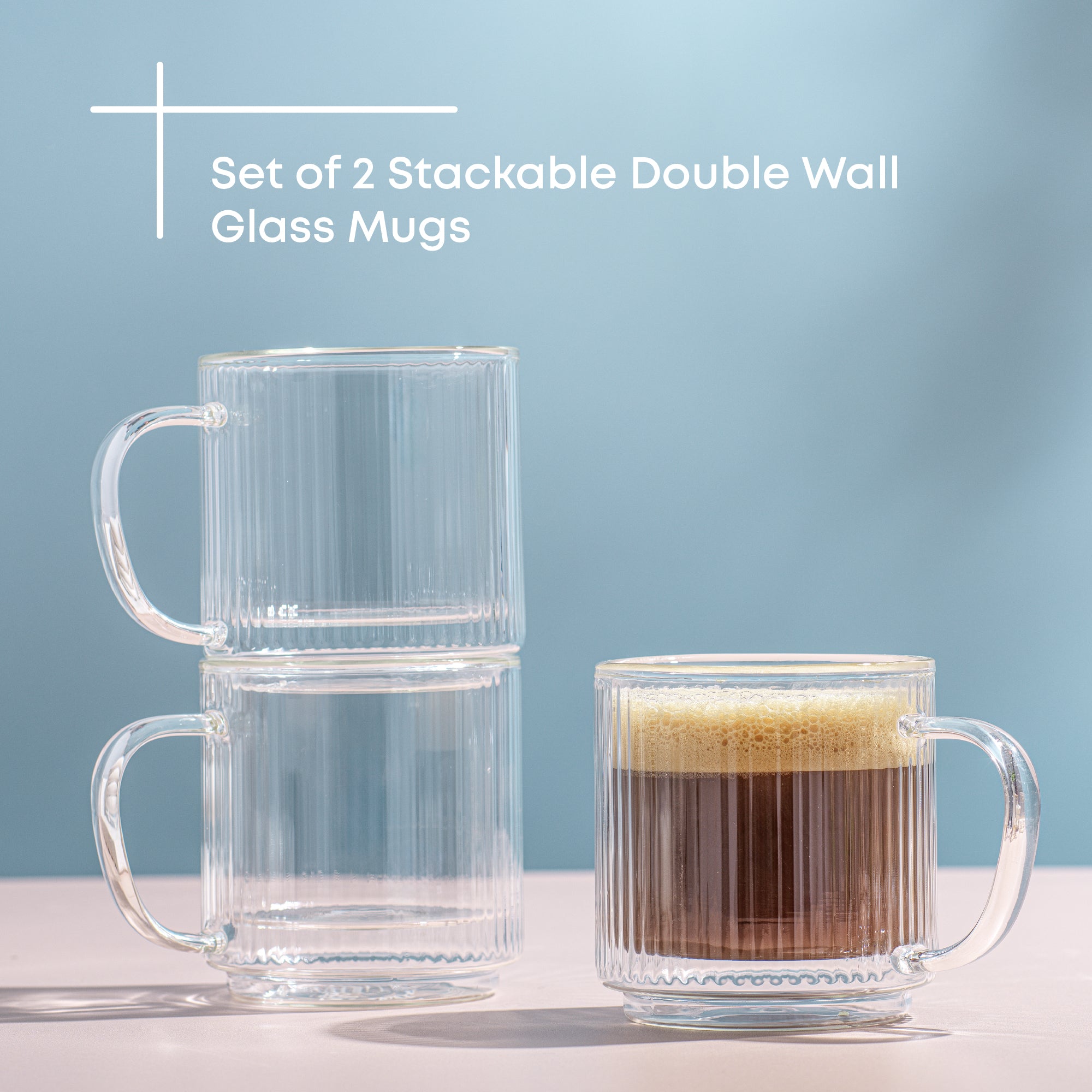 joyjolt-haven-fluted-stackable-double-wall-glass-mugs-13-5-oz-set-of-2 image 6